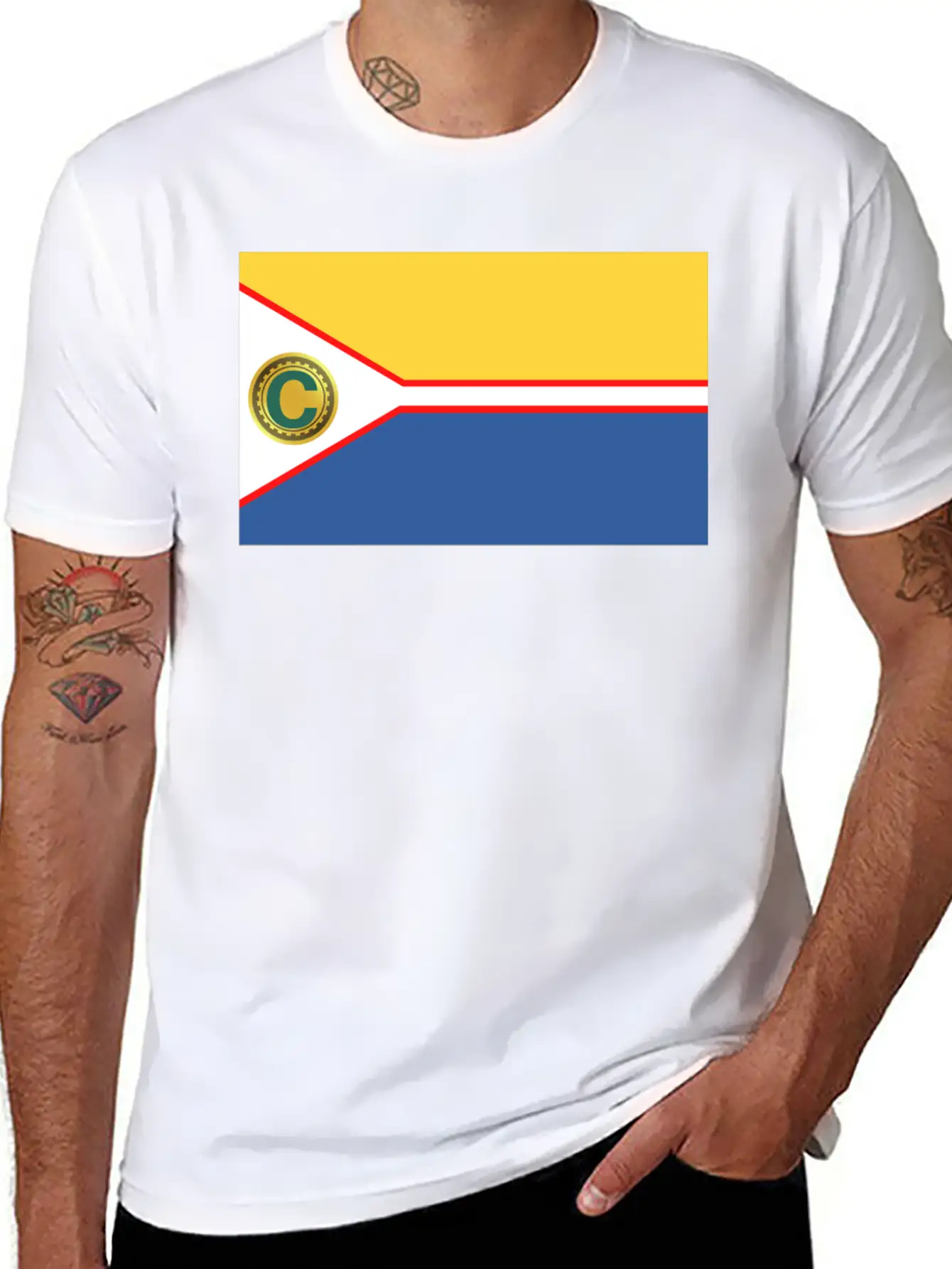 Crypto Flag Unisex Short Sleeve Soft Cotton T-Shirt – Casual Everyday Wear