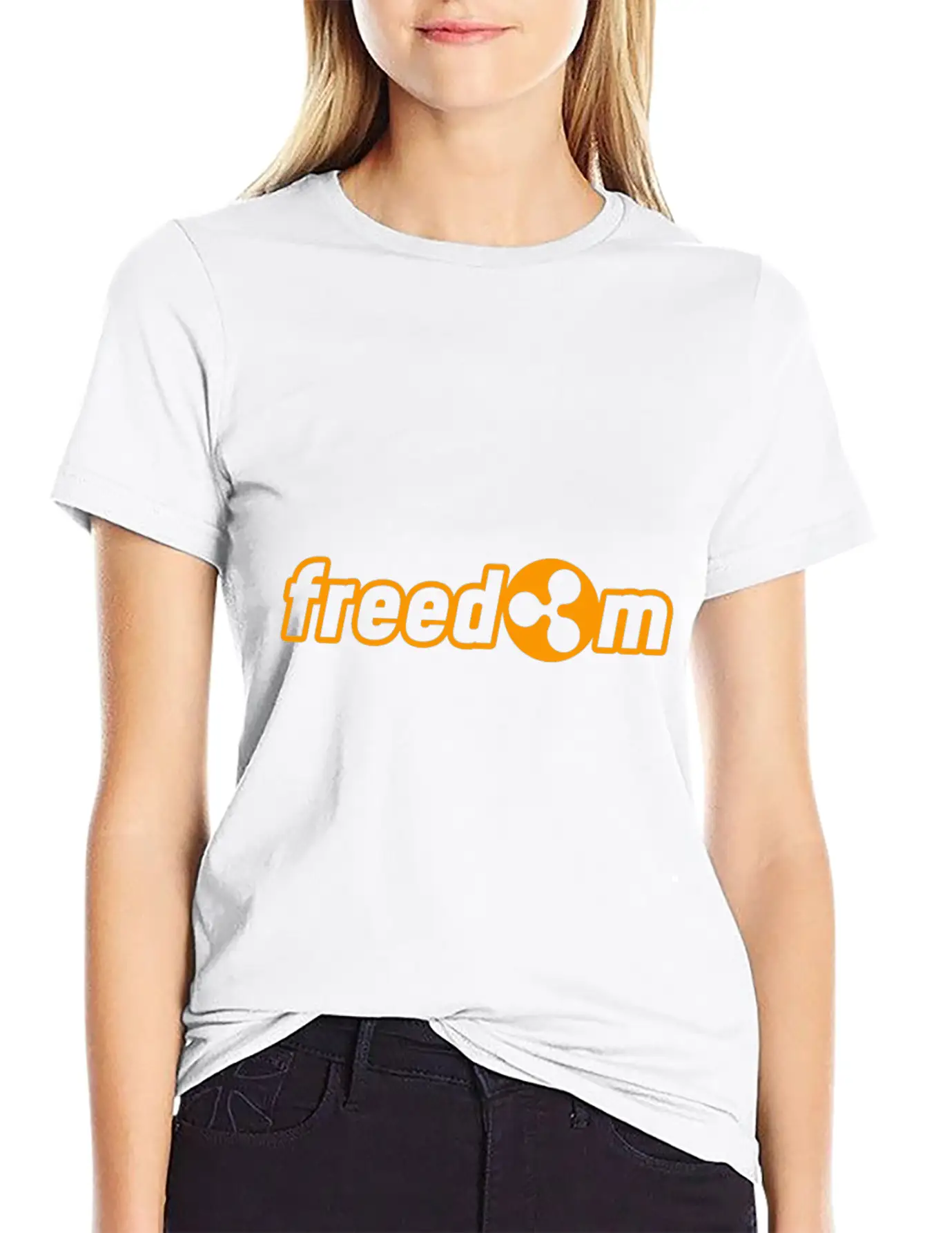 Crypto Freedom Ripple Bitcoin Cryptocurrency Gift Essential Unisex Summer Tee – Soft Cotton Casual Fit