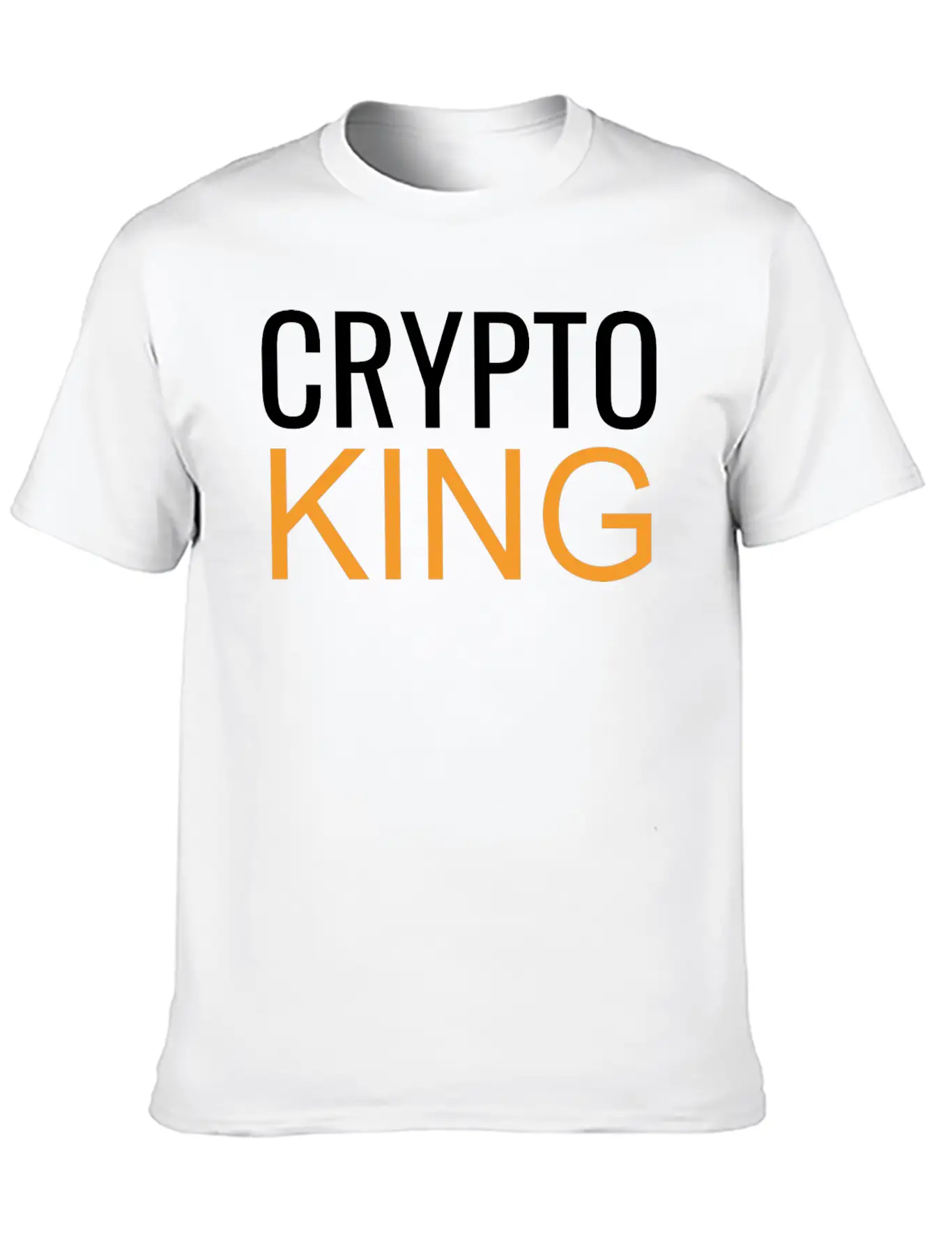 Crypto King Unisex Short Sleeve Soft Cotton T-Shirt – Casual Everyday Wear
