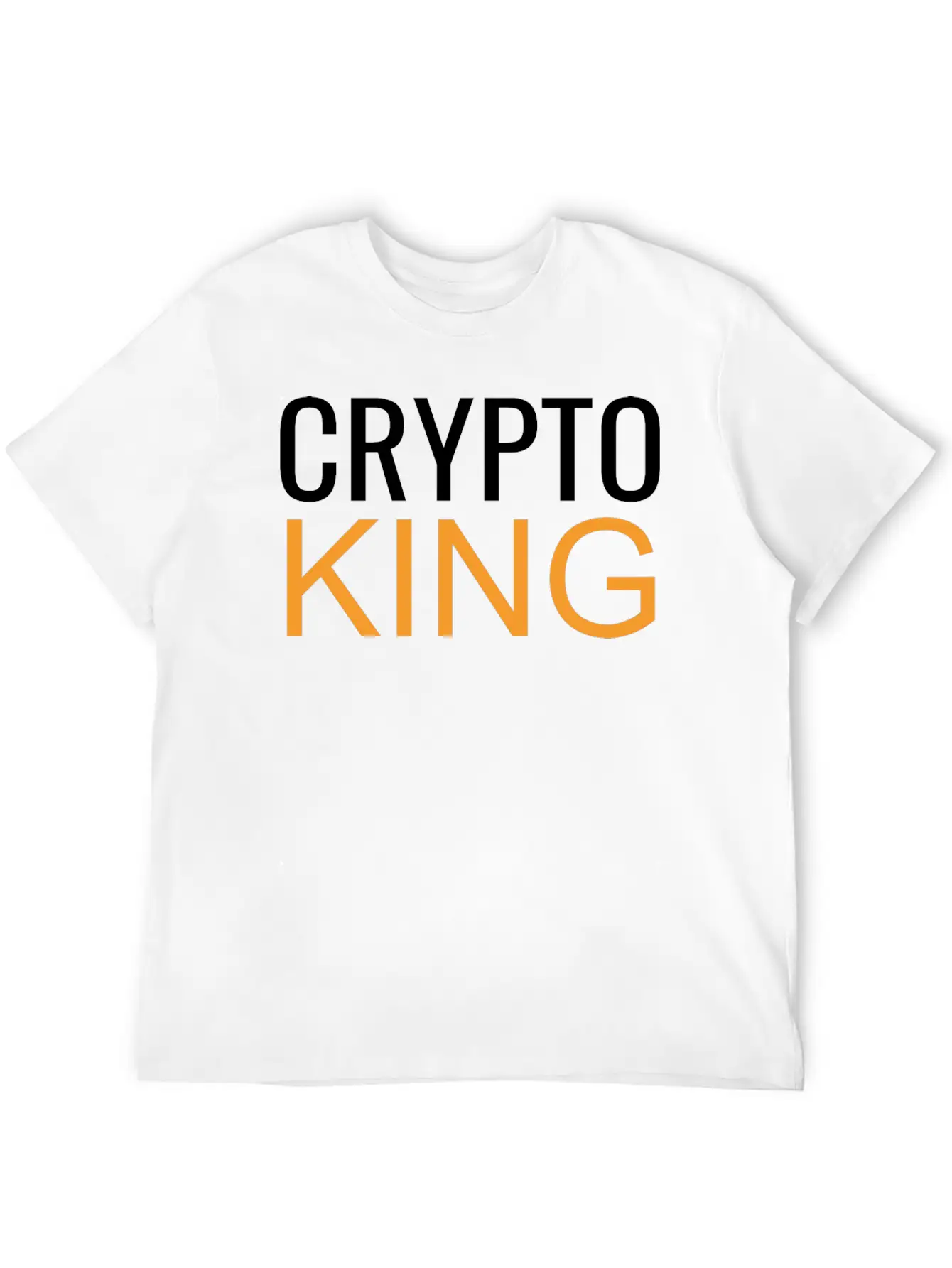 Crypto King Unisex Short Sleeve Soft Cotton T-Shirt – Casual Everyday Wear