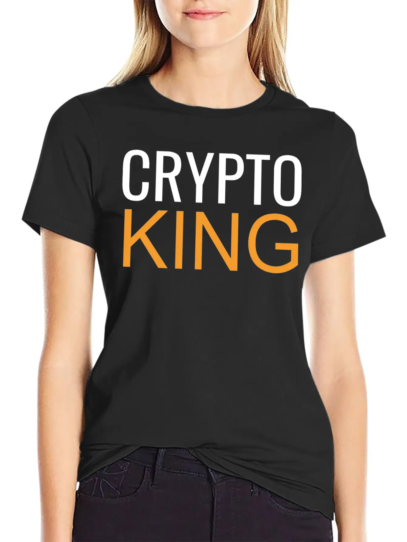 Crypto King Unisex Short Sleeve Soft Cotton T-Shirt – Casual Everyday Wear