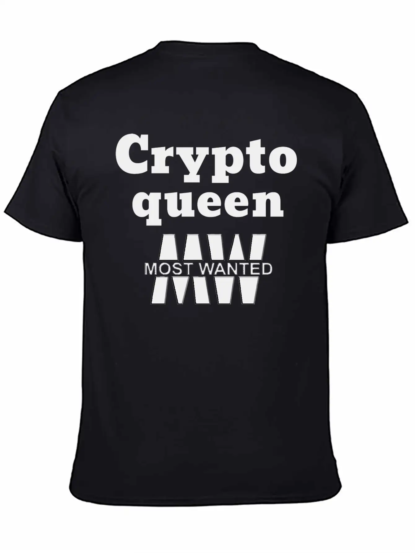 Crypto Queen _ Most Wanted _ Trendy Design Essential Unisex Summer Tee – Soft Cotton Casual Fit