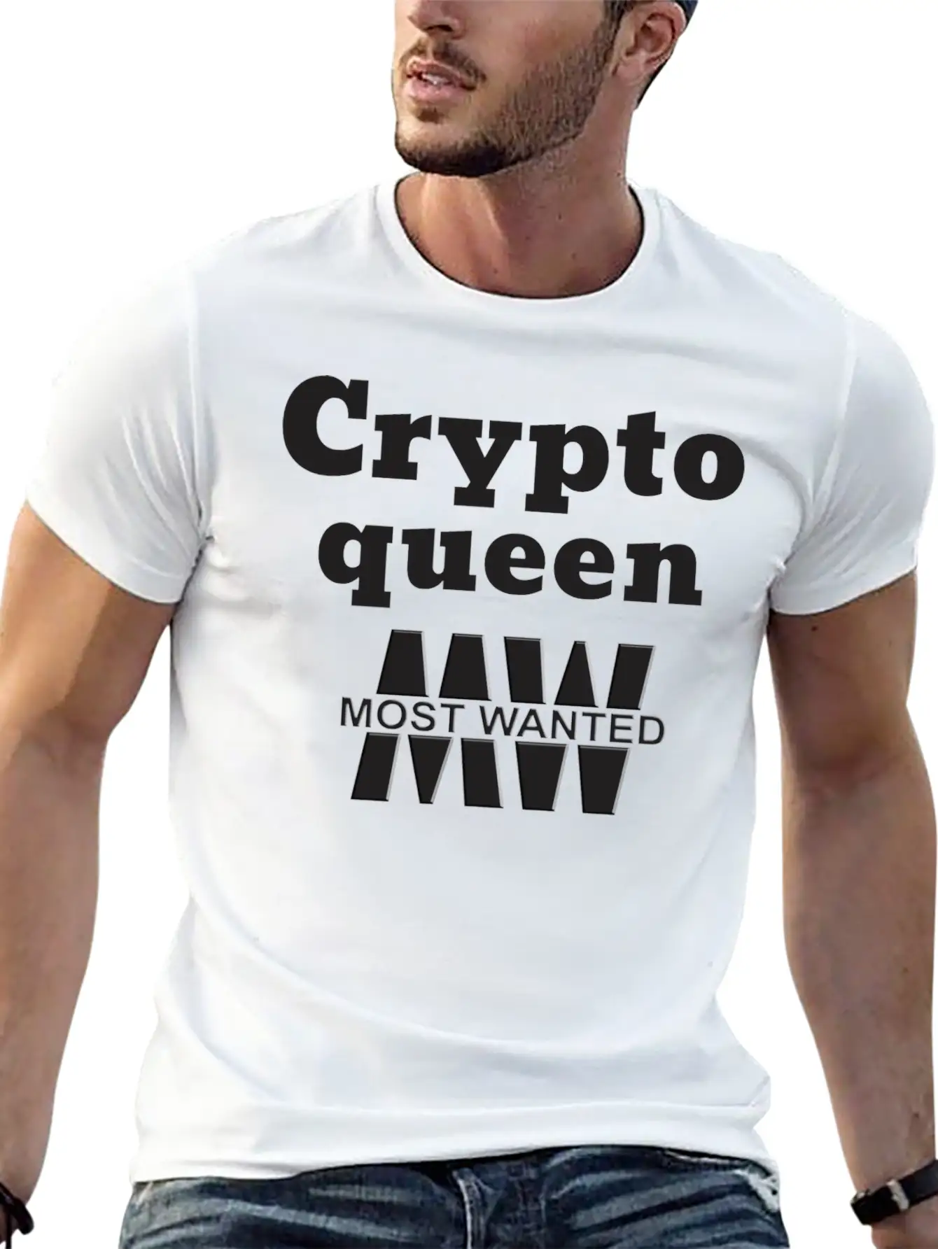 Crypto Queen _ Most Wanted _ Trendy Design Essential Unisex Summer Tee – Soft Cotton Casual Fit