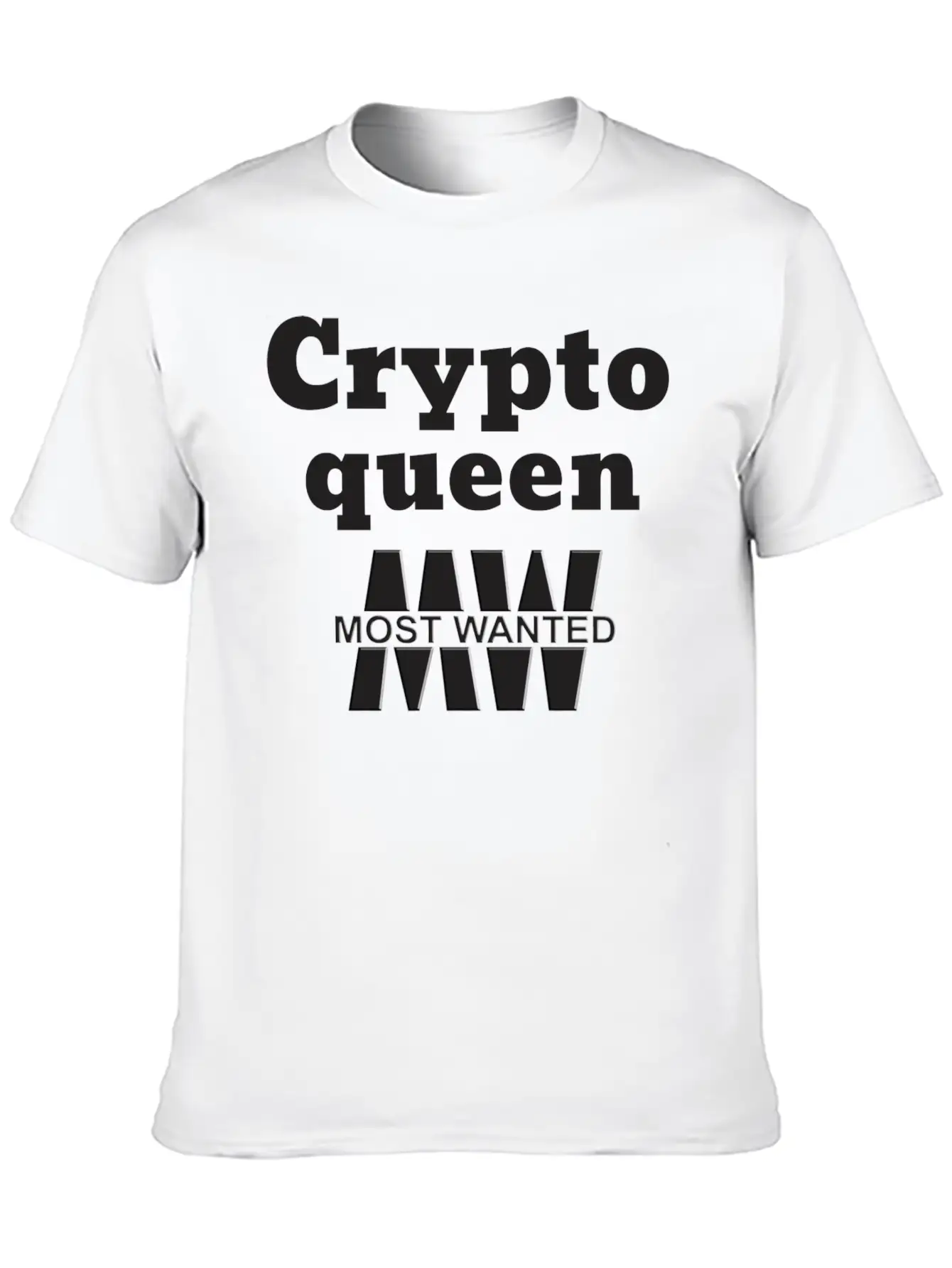 Crypto Queen _ Most Wanted _ Trendy Design Essential Unisex Summer Tee – Soft Cotton Casual Fit