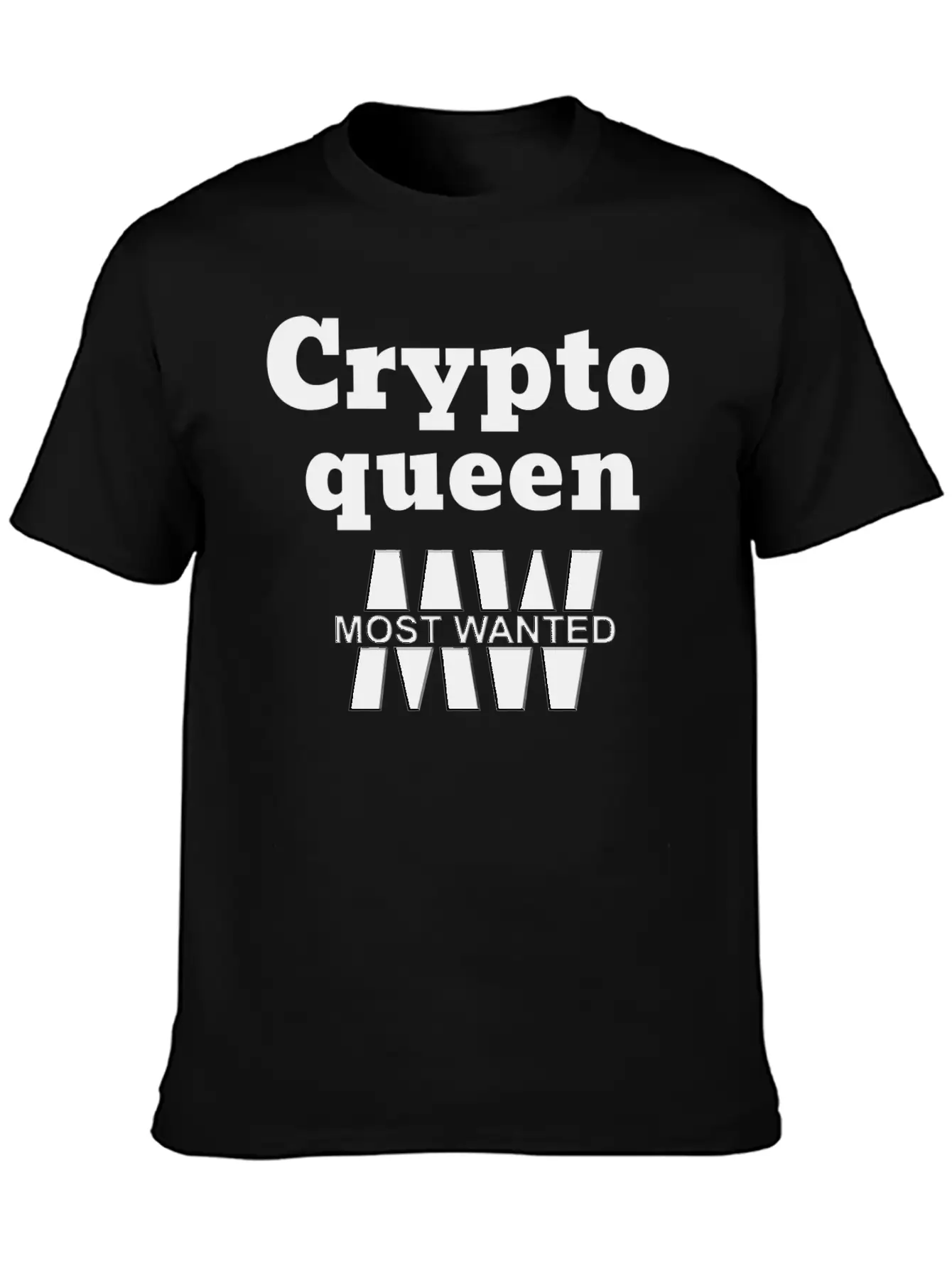 Crypto Queen _ Most Wanted _ Trendy Design Essential Unisex Summer Tee – Soft Cotton Casual Fit
