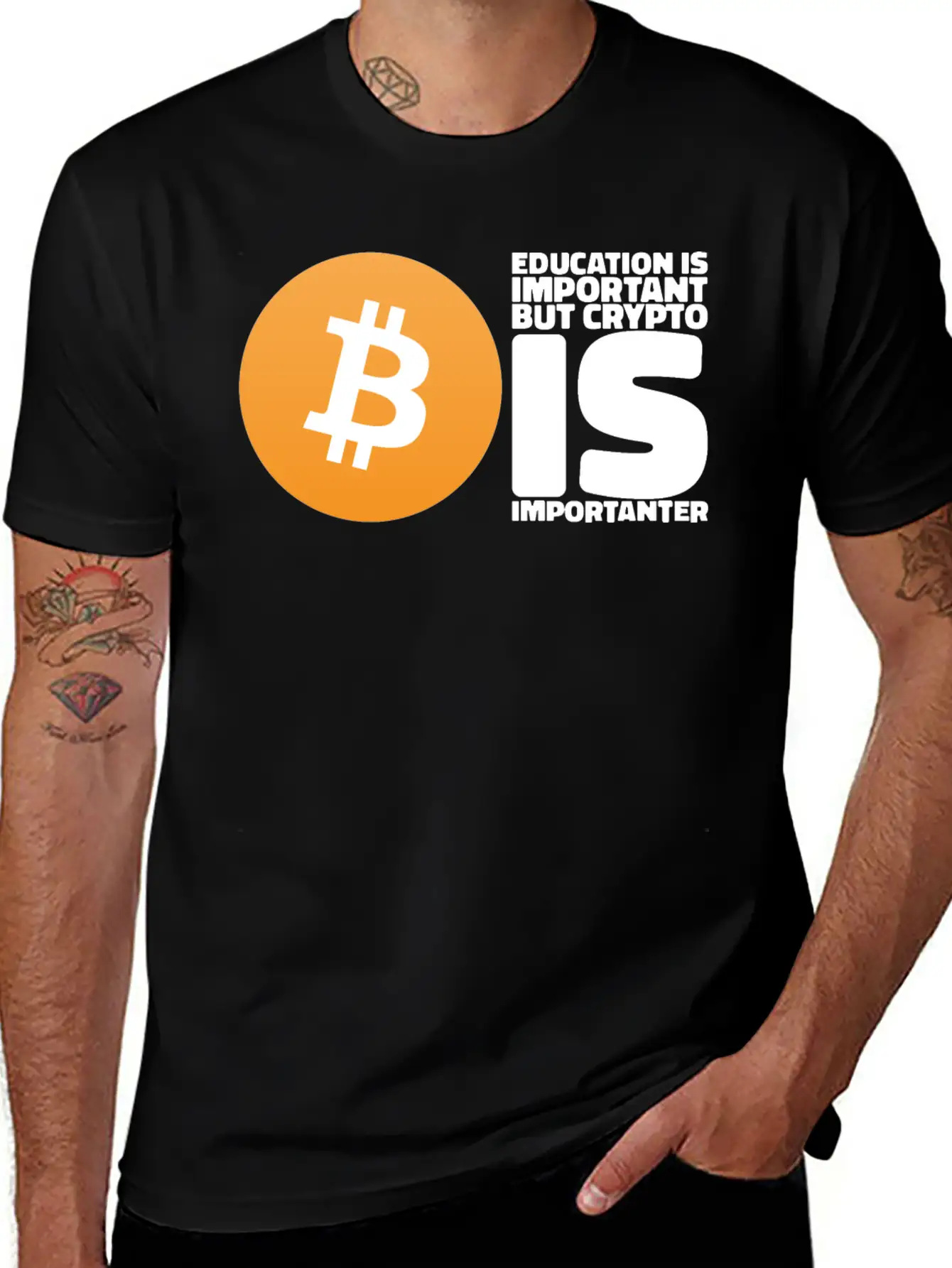 Cryptocurrency Gifts For Bitcoin Miner And Trader Basic Graphic T-Shirt – Daily Comfort In Soft Cotton