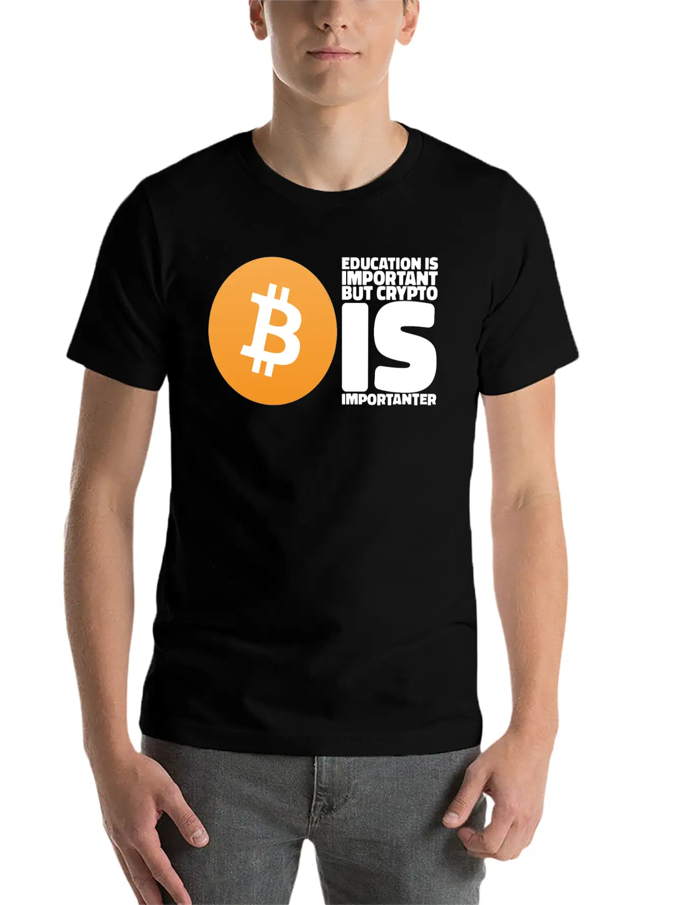 Cryptocurrency Gifts For Bitcoin Miner And Trader Basic Graphic T-Shirt – Daily Comfort In Soft Cotton
