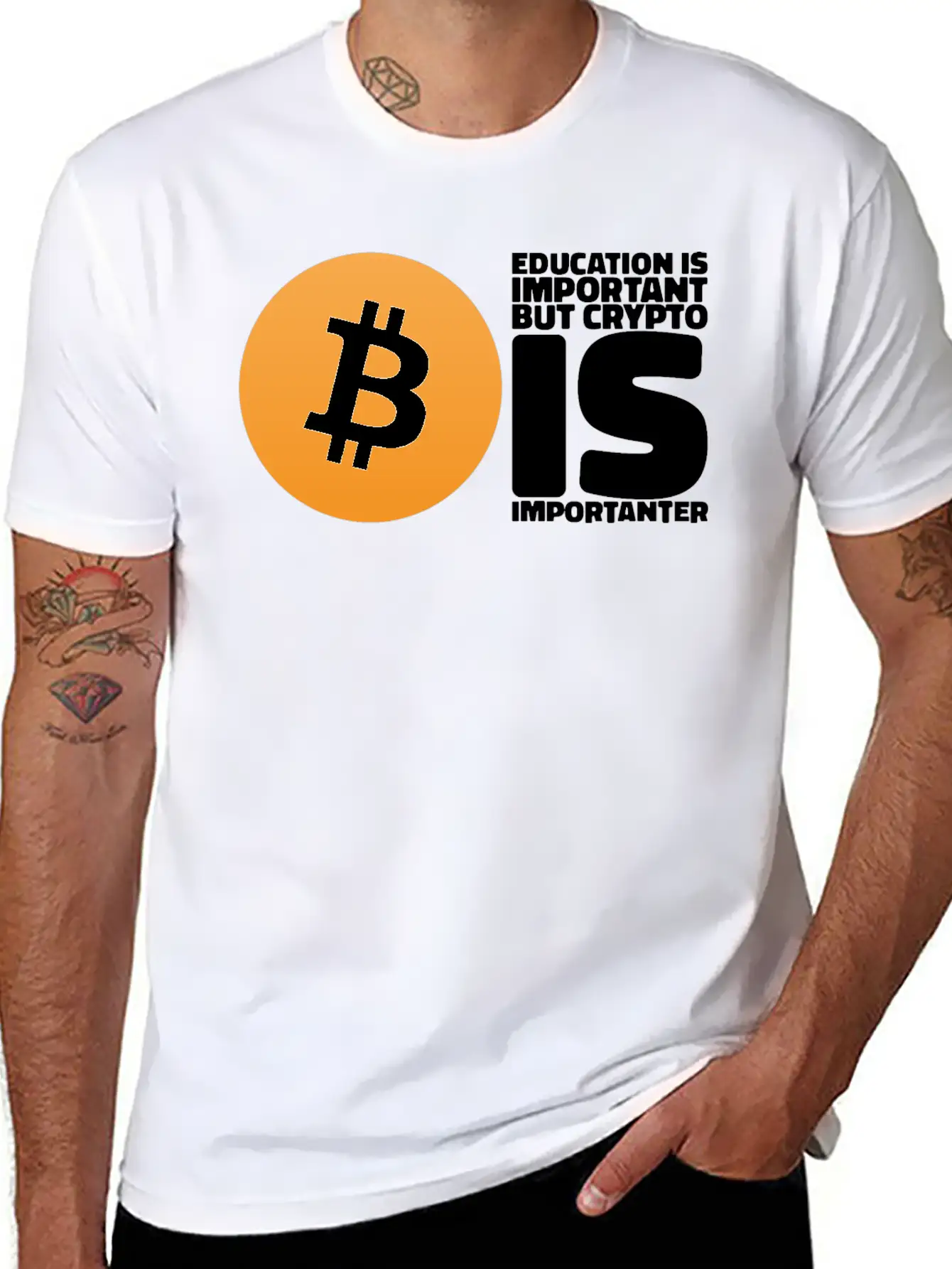 Cryptocurrency Gifts For Bitcoin Miner And Trader Basic Graphic T-Shirt – Daily Comfort In Soft Cotton