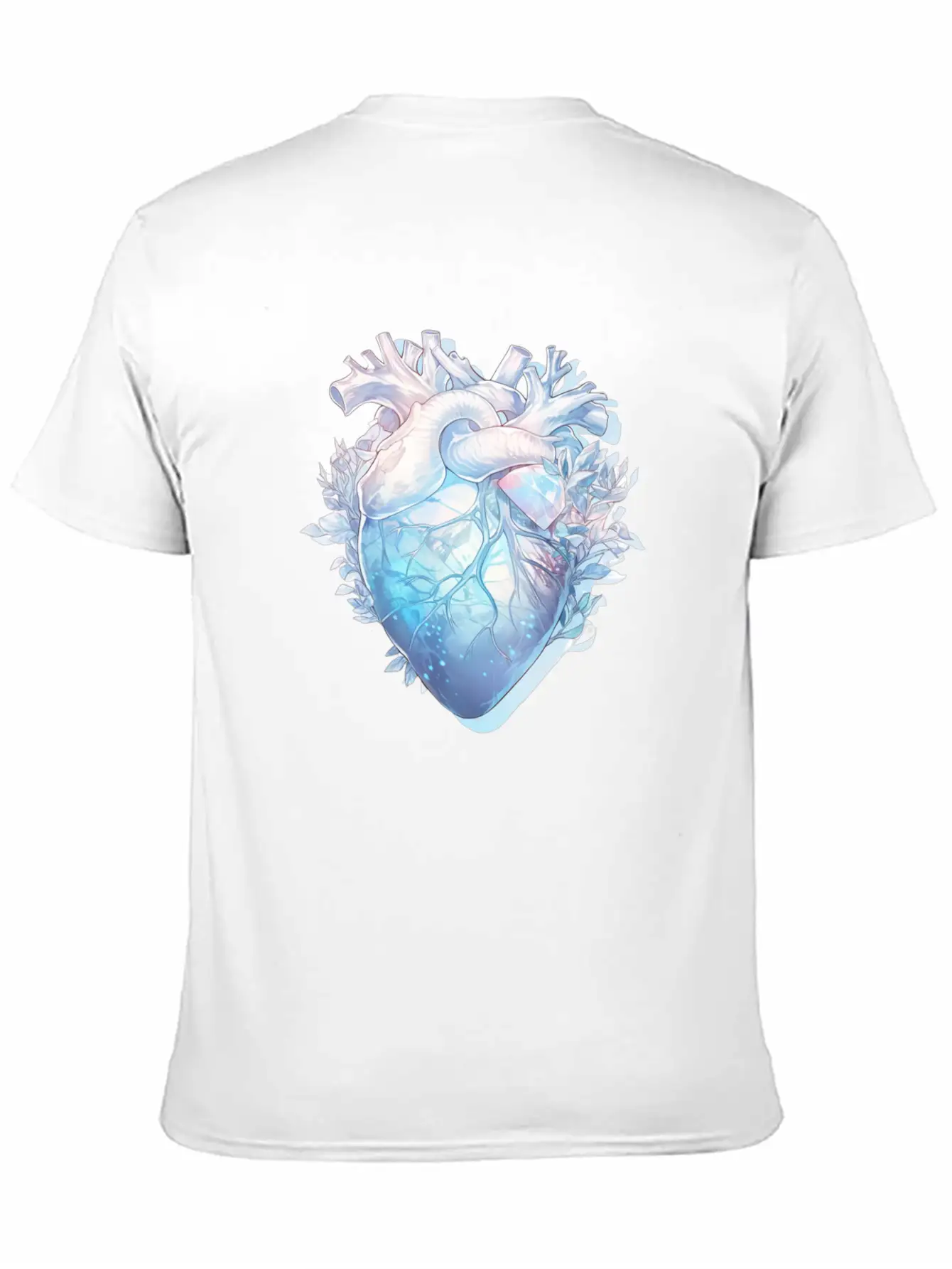 Crystal Anatomical Heart Basic Graphic T-Shirt – Daily Comfort In Soft Cotton