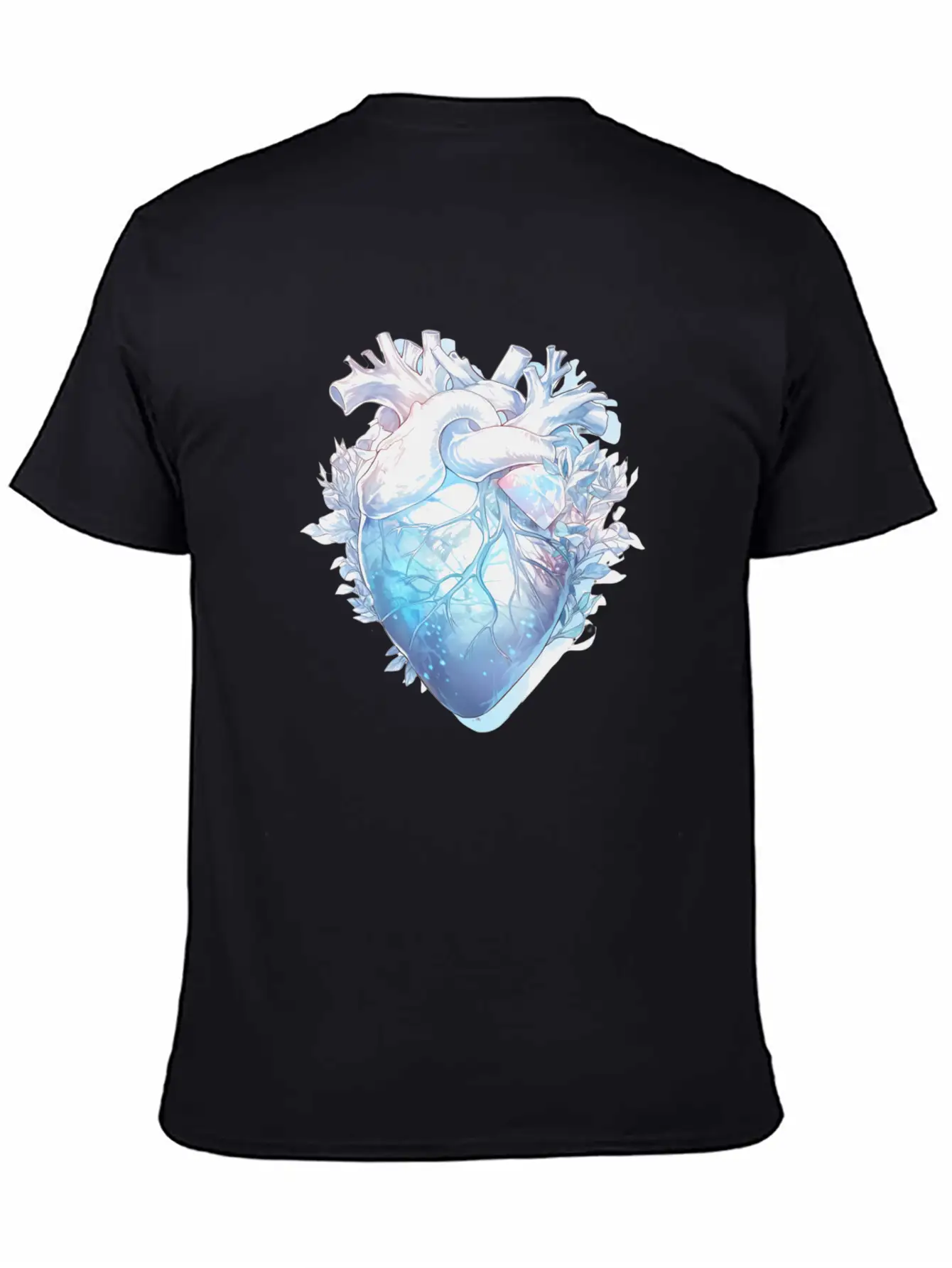 Crystal Anatomical Heart Basic Graphic T-Shirt – Daily Comfort In Soft Cotton