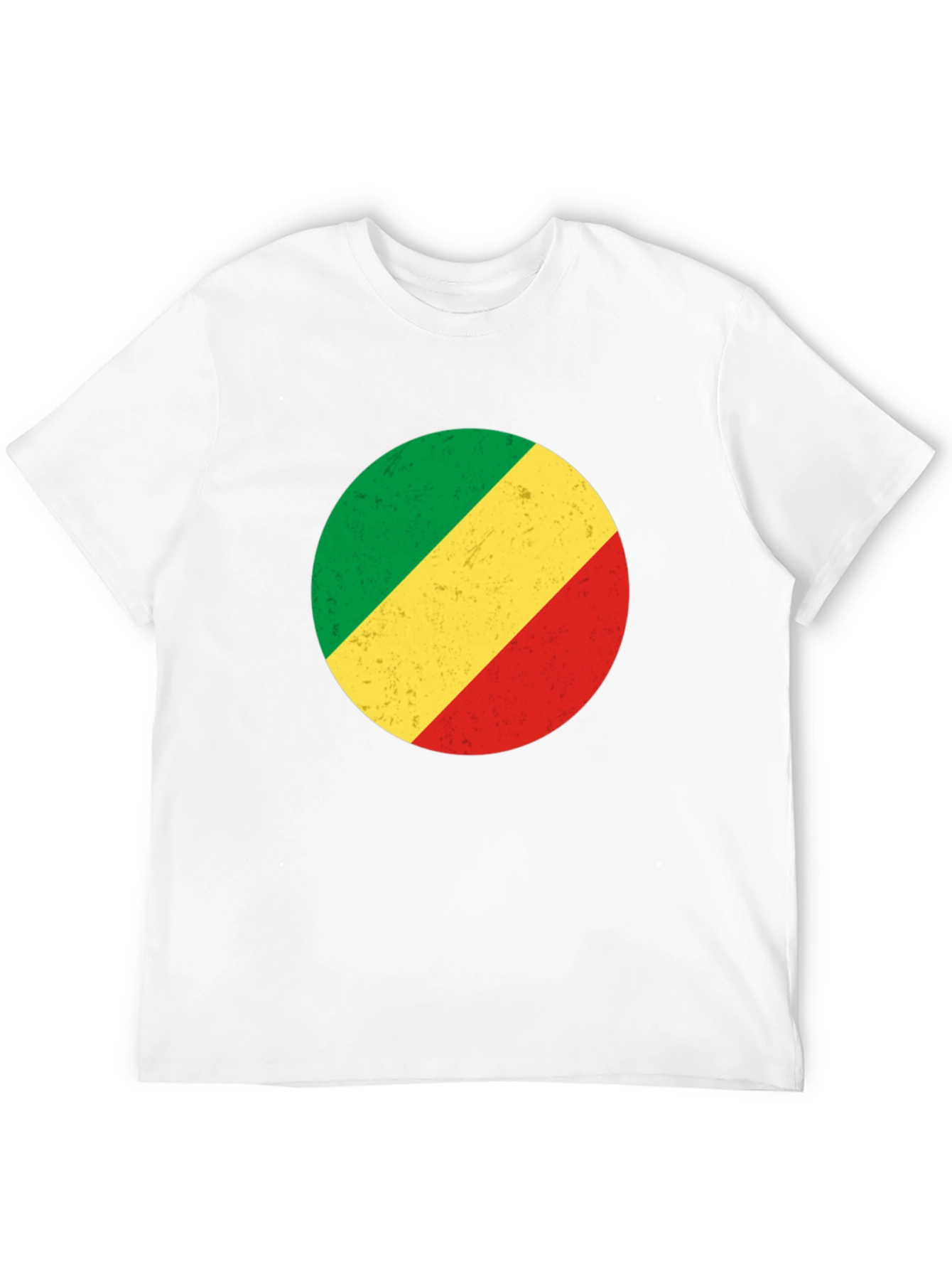 Congo Flag Circle Graphic Tee - Black
