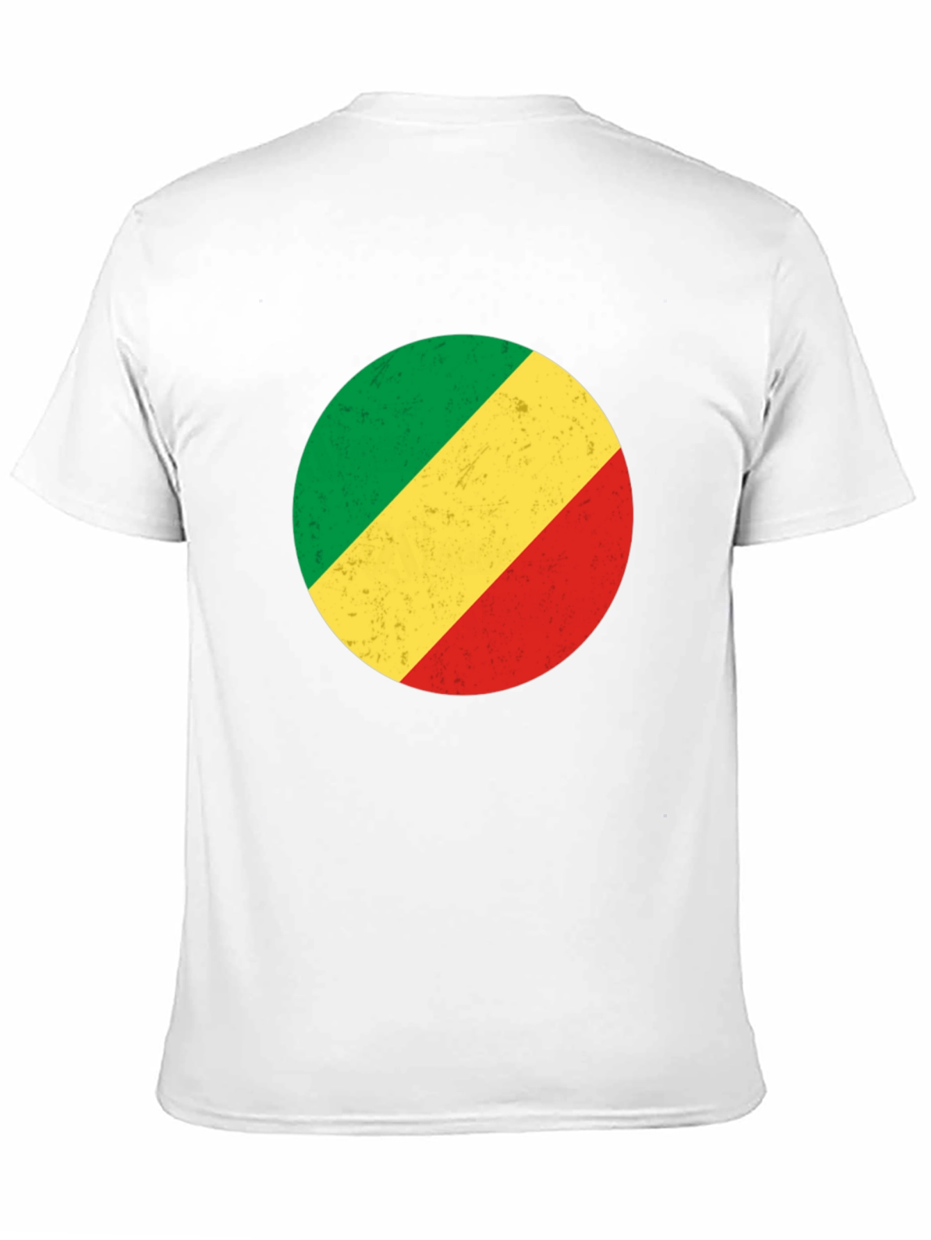 Congo Flag Circle Graphic Tee - Black
