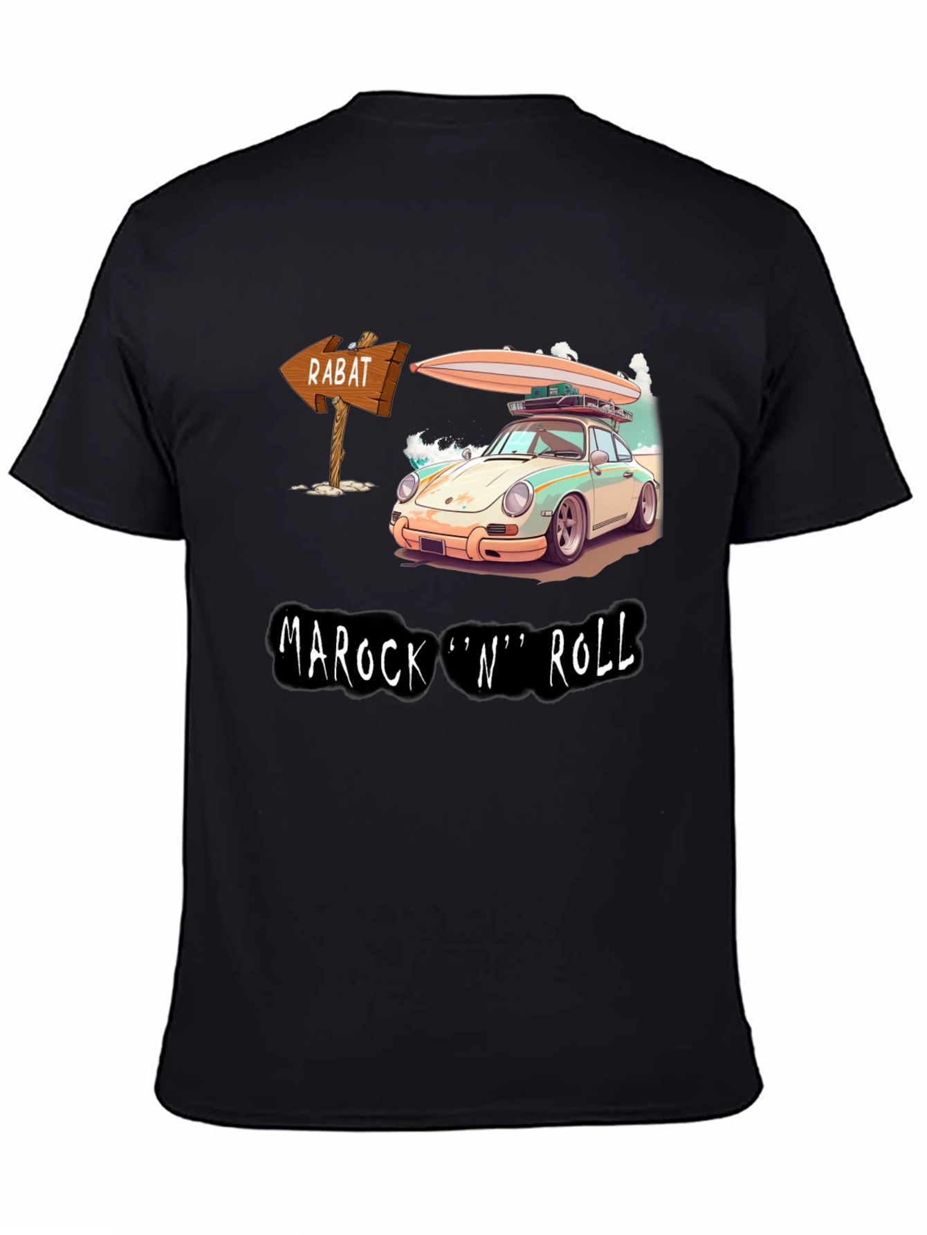 Marock N Roll T-Shirt - Surf Car Design