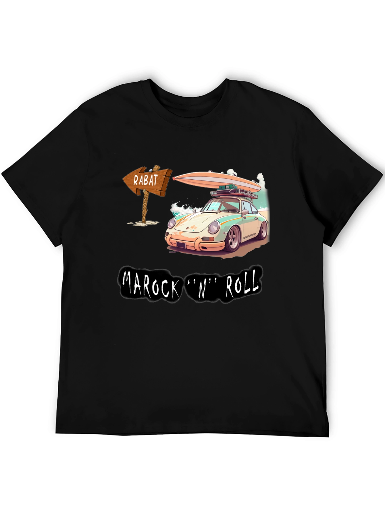 Marock N Roll T-Shirt - Surf Car Design