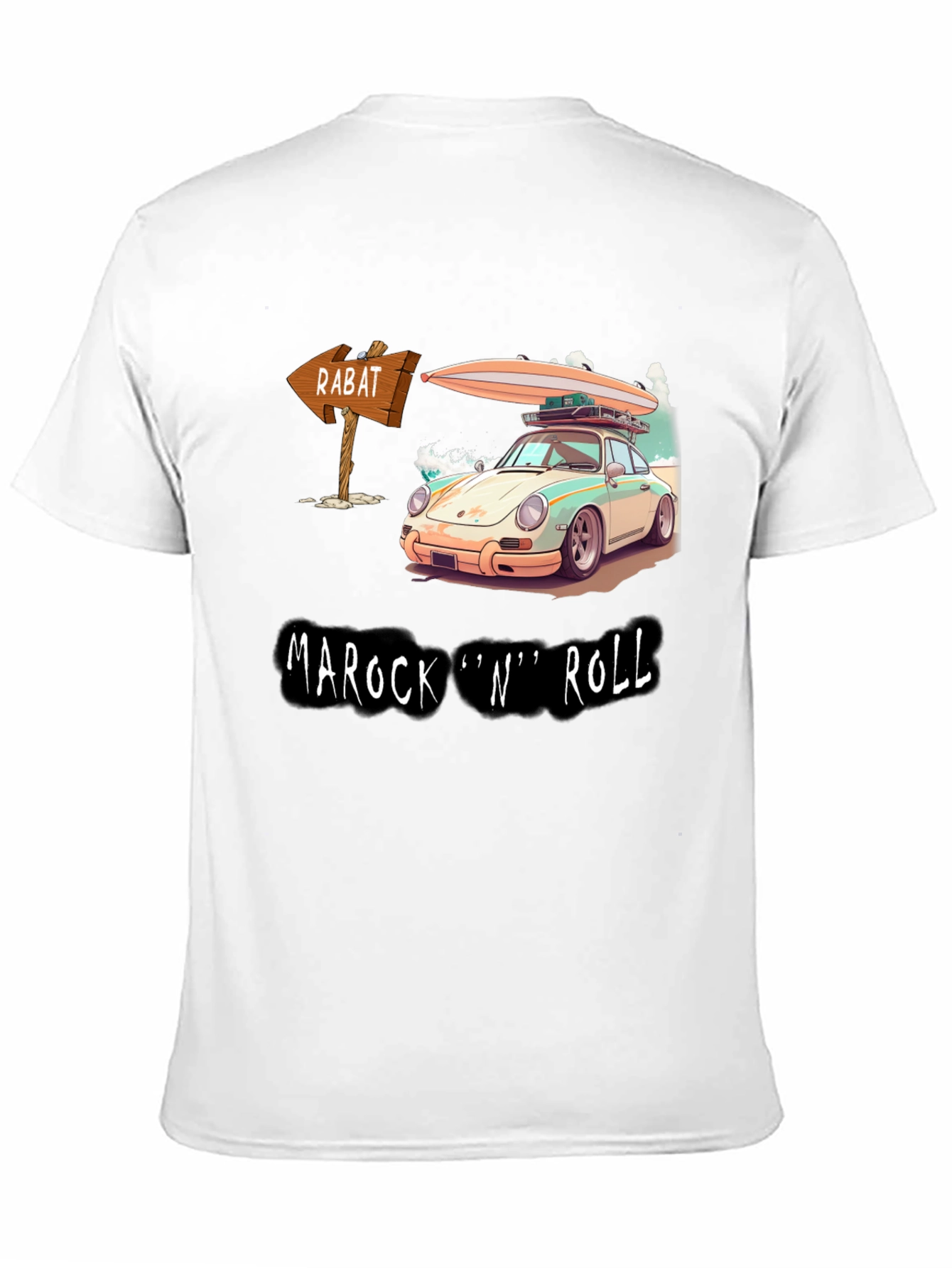 Marock N Roll T-Shirt - Surf Car Design