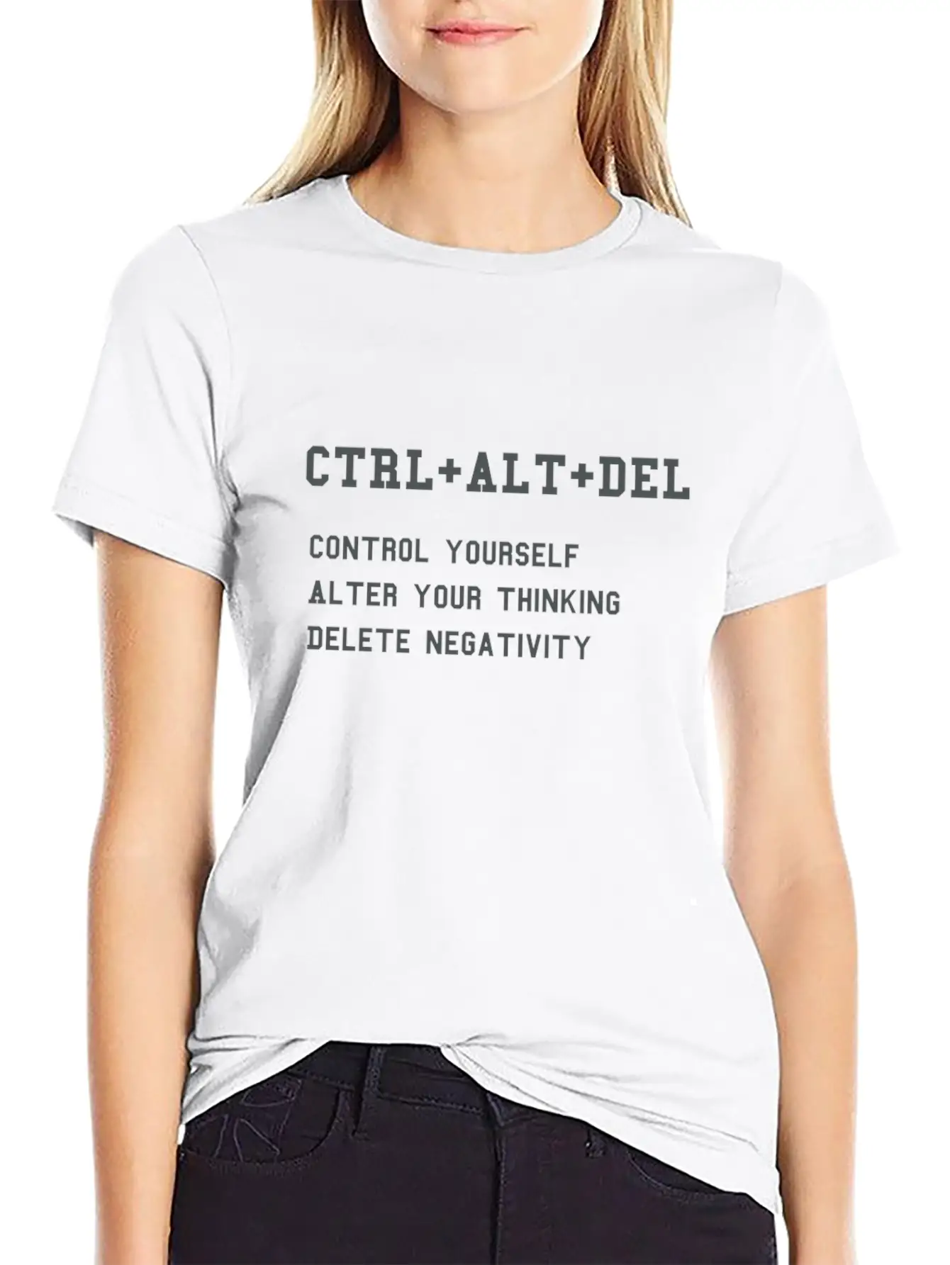 CTRL + ALT + DEL - For Nerd Success In Life Unisex Short Sleeve Soft Cotton T-Shirt – Casual Everyday Wear
