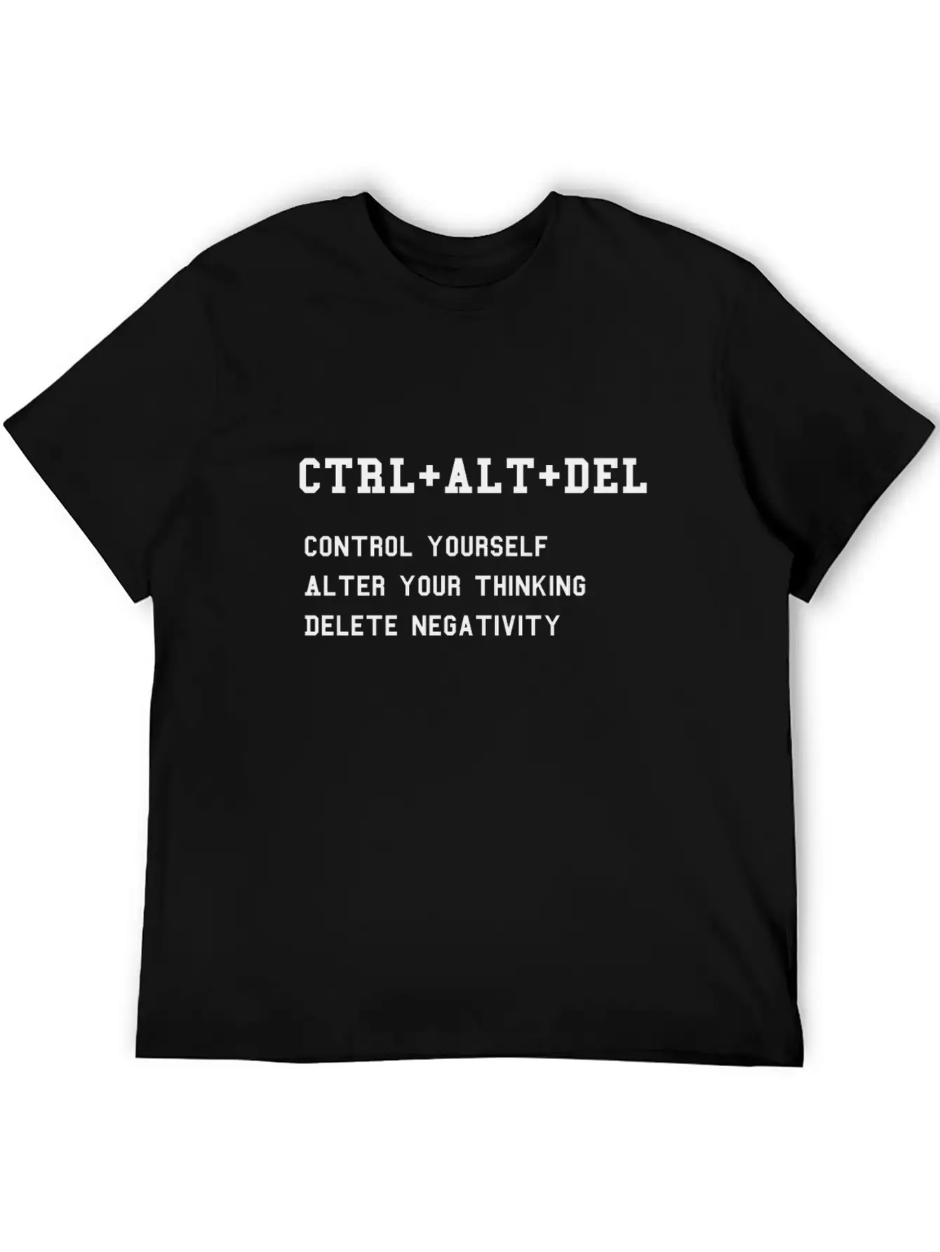 CTRL + ALT + DEL - For Nerd Success In Life Unisex Short Sleeve Soft Cotton T-Shirt – Casual Everyday Wear