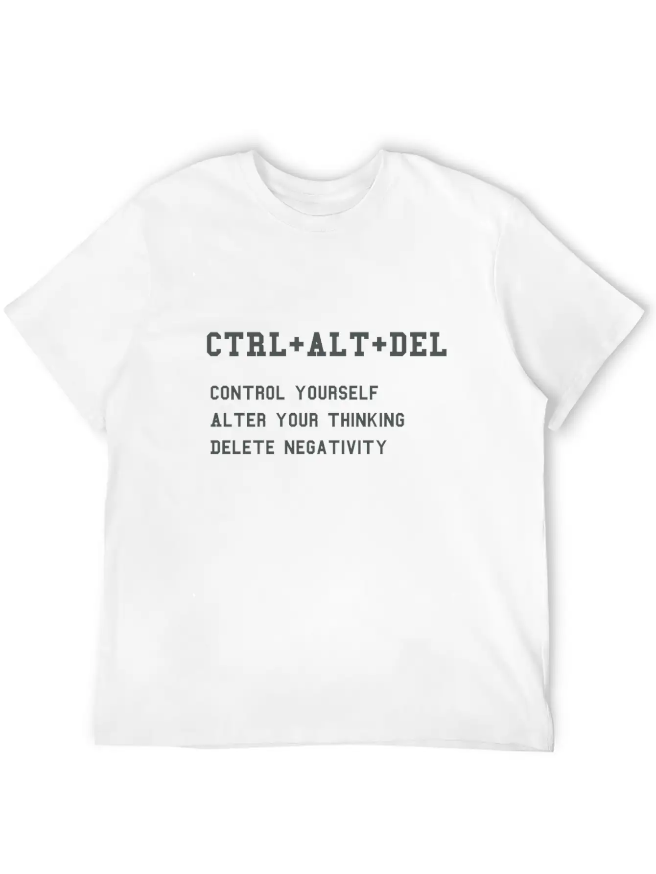 CTRL + ALT + DEL - For Nerd Success In Life Unisex Short Sleeve Soft Cotton T-Shirt – Casual Everyday Wear