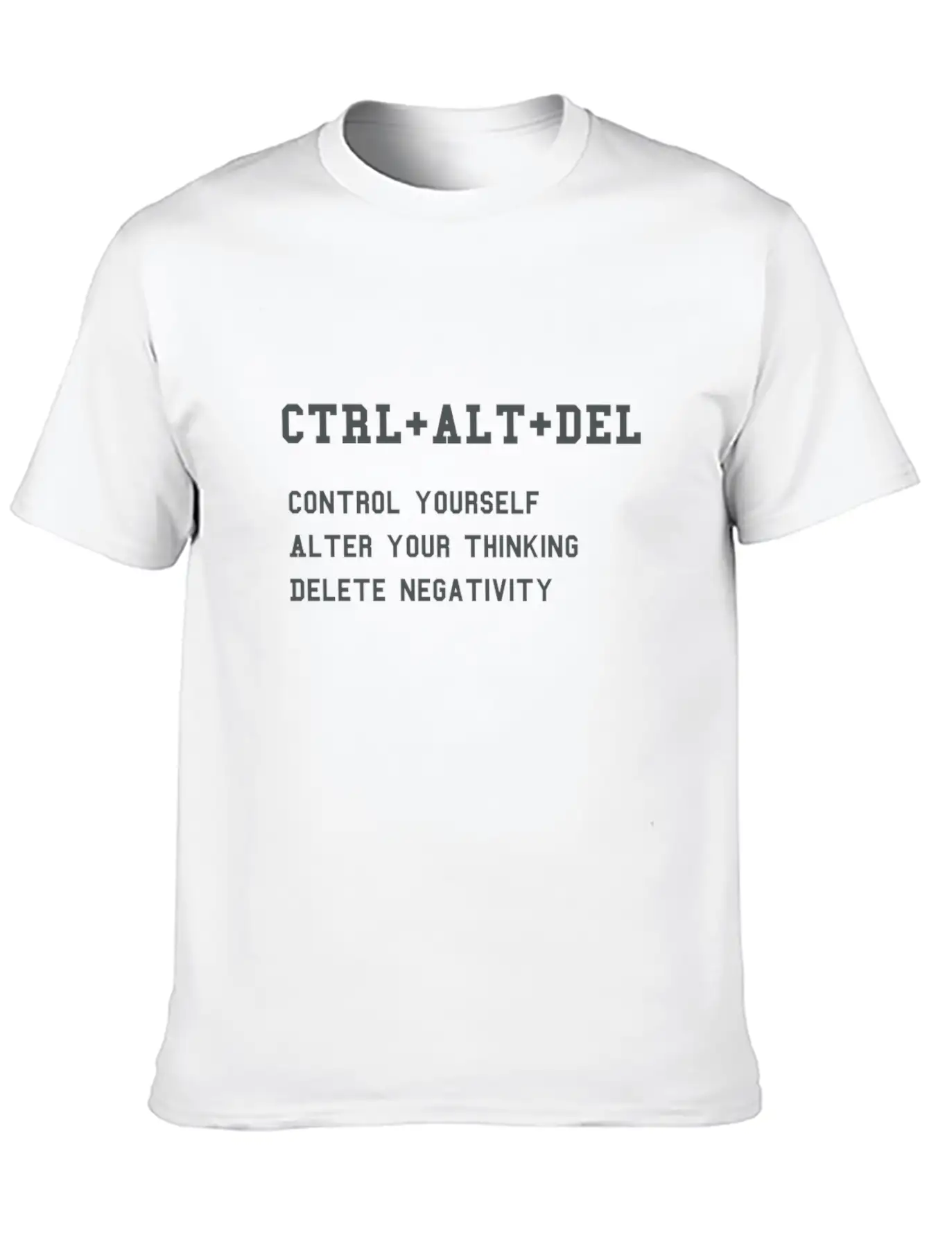 CTRL + ALT + DEL - For Nerd Success In Life Unisex Short Sleeve Soft Cotton T-Shirt – Casual Everyday Wear