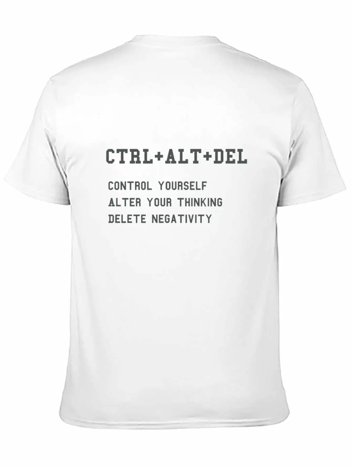 CTRL + ALT + DEL - For Nerd Success In Life Unisex Short Sleeve Soft Cotton T-Shirt – Casual Everyday Wear