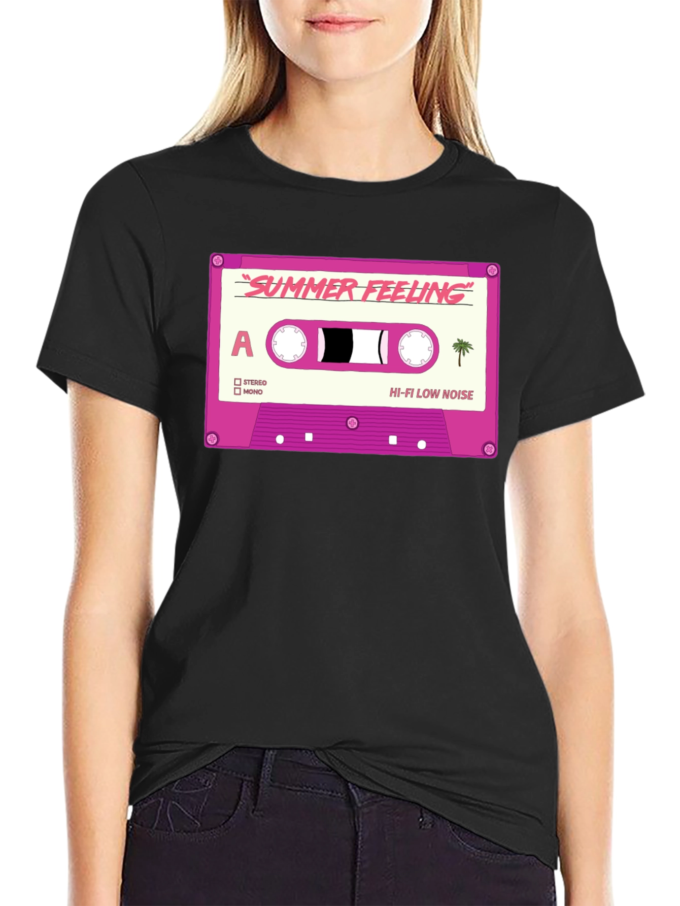Summer Feeling Cassette Tape Graphic T-Shirt