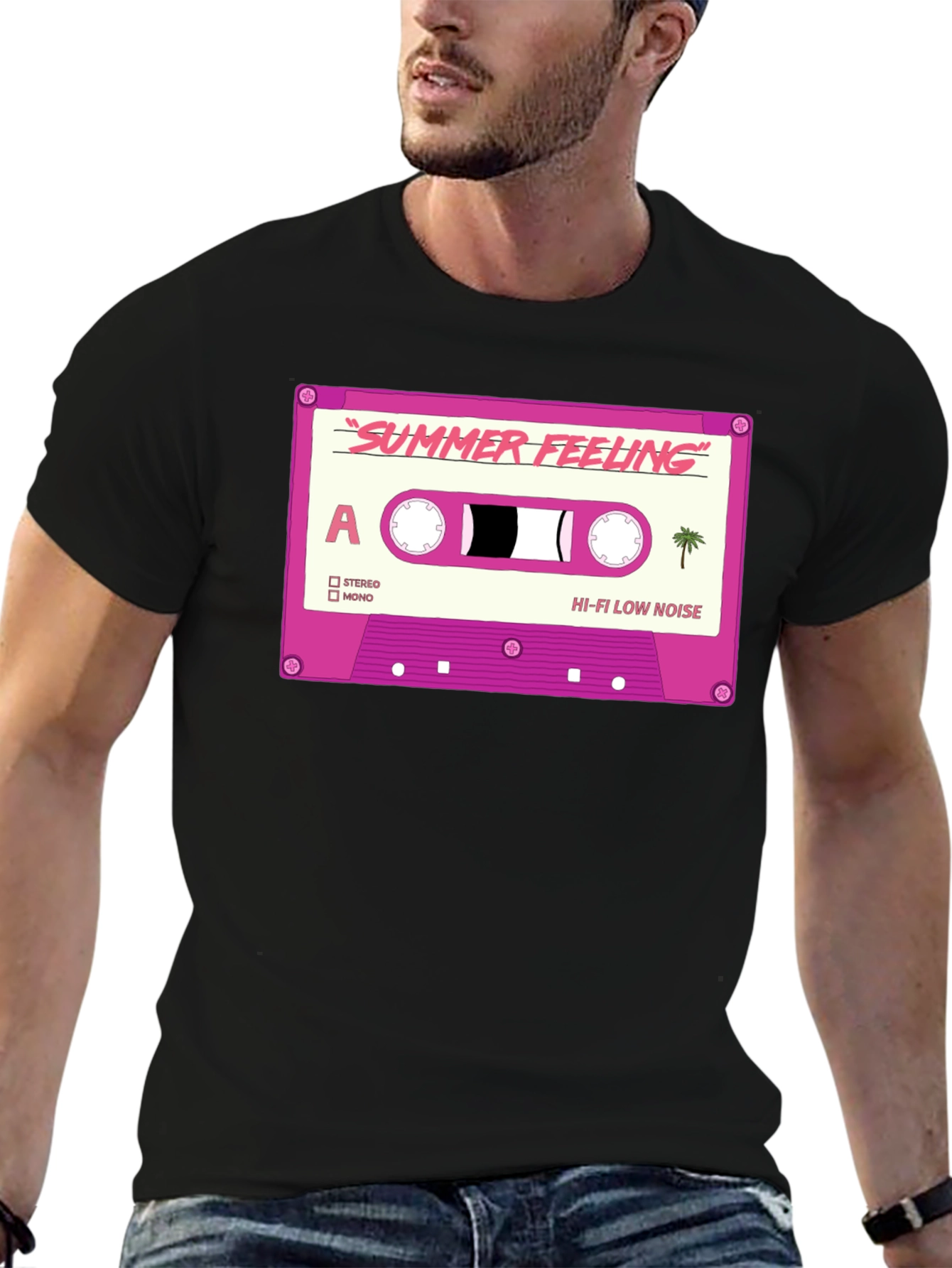Summer Feeling Cassette Tape Graphic T-Shirt