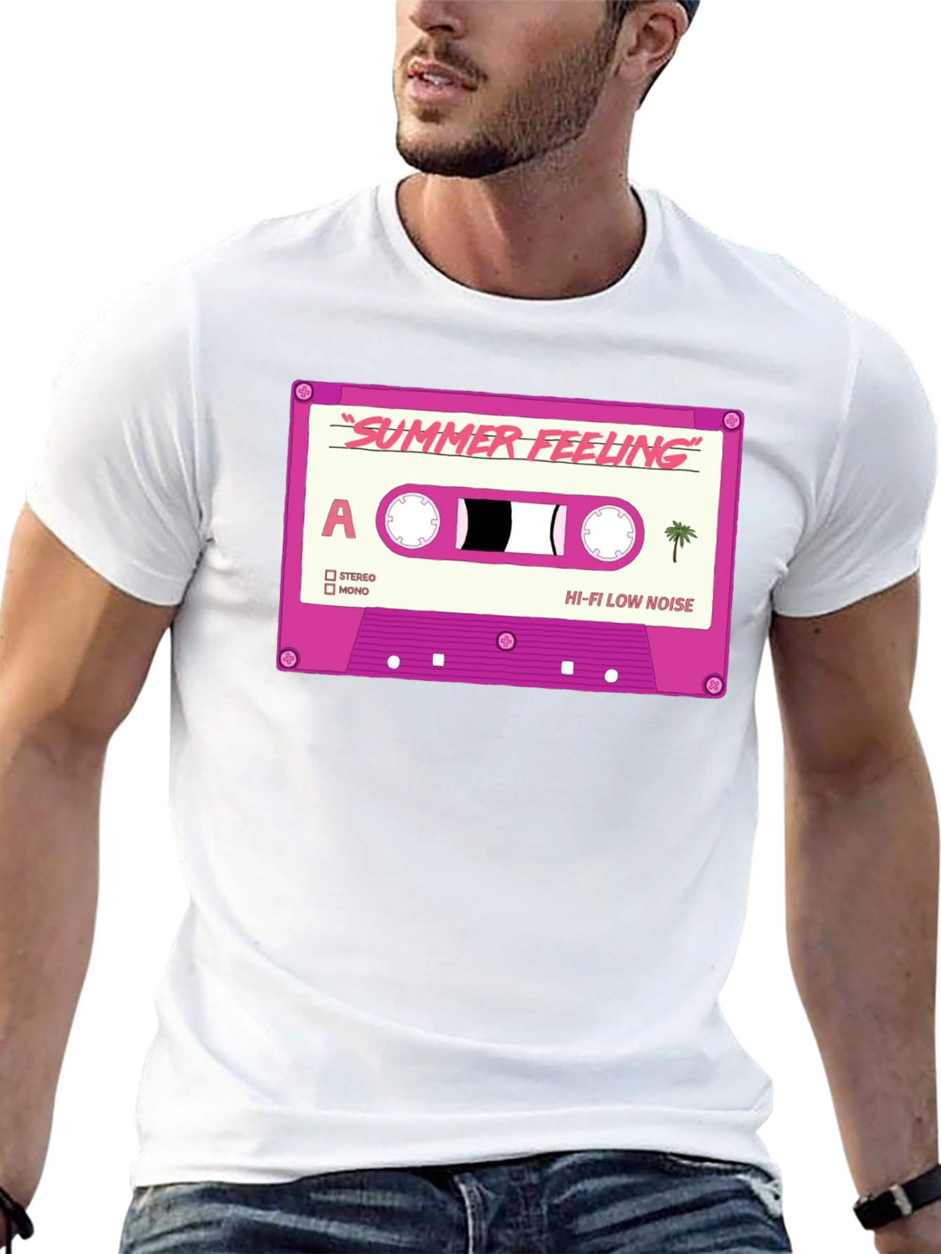 Summer Feeling Cassette Tape Graphic T-Shirt