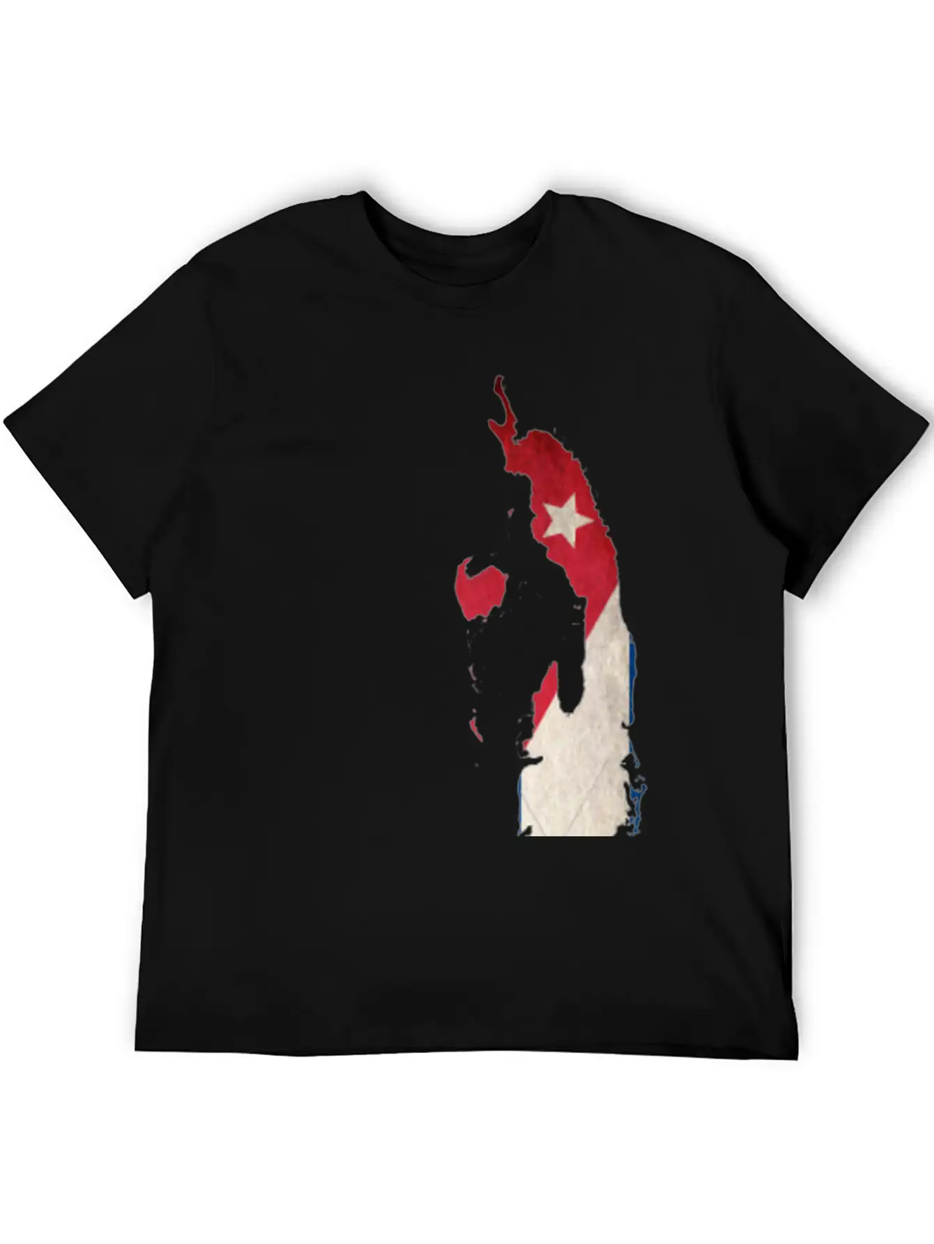 Cuba Flag Map Stylish Everyday T-Shirt – Unisex Basic Cotton Tee