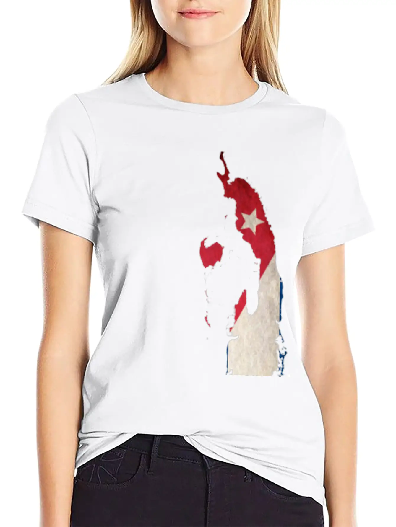 Cuba Flag Map Stylish Everyday T-Shirt – Unisex Basic Cotton Tee