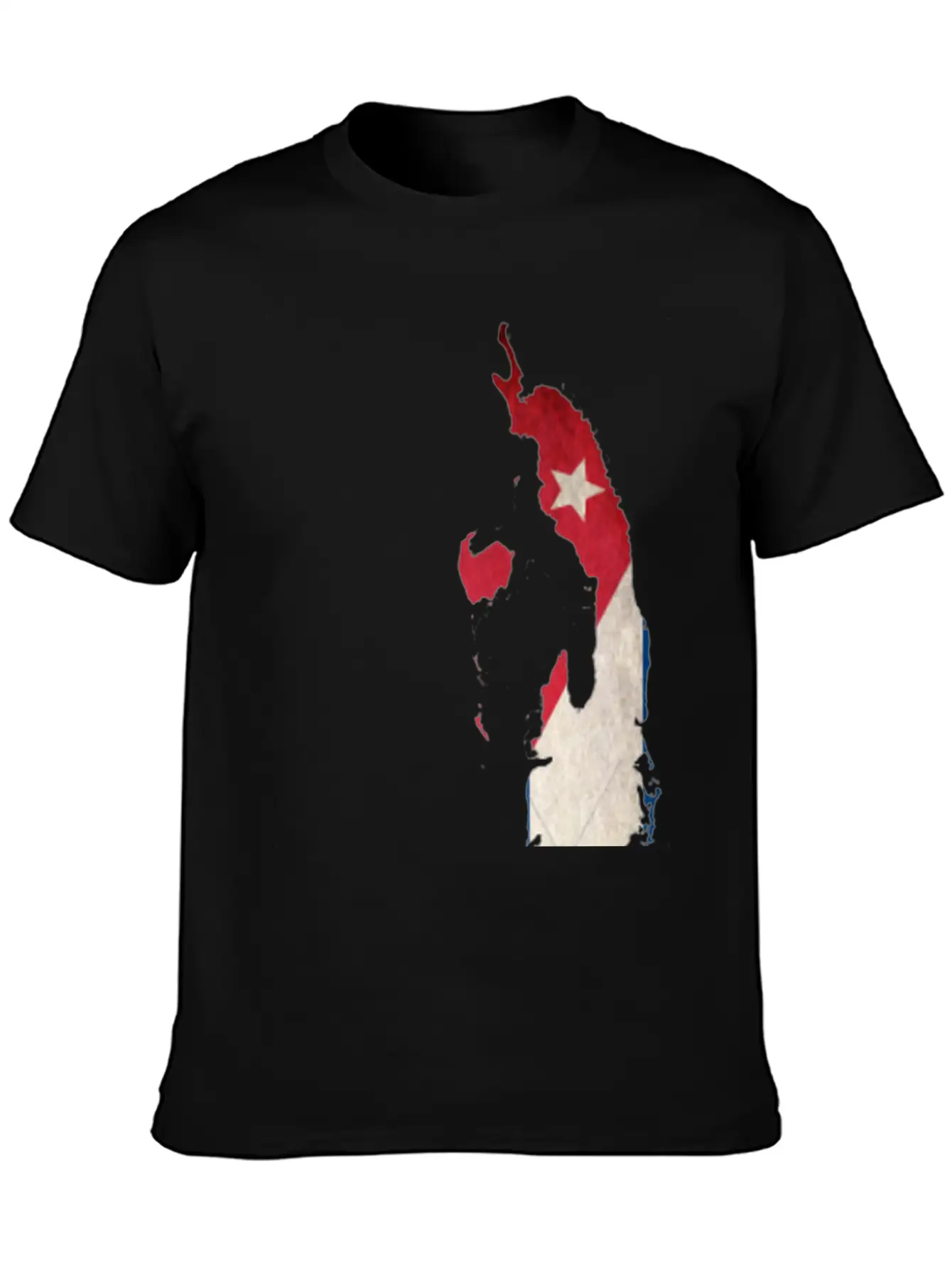 Cuba Flag Map Stylish Everyday T-Shirt – Unisex Basic Cotton Tee