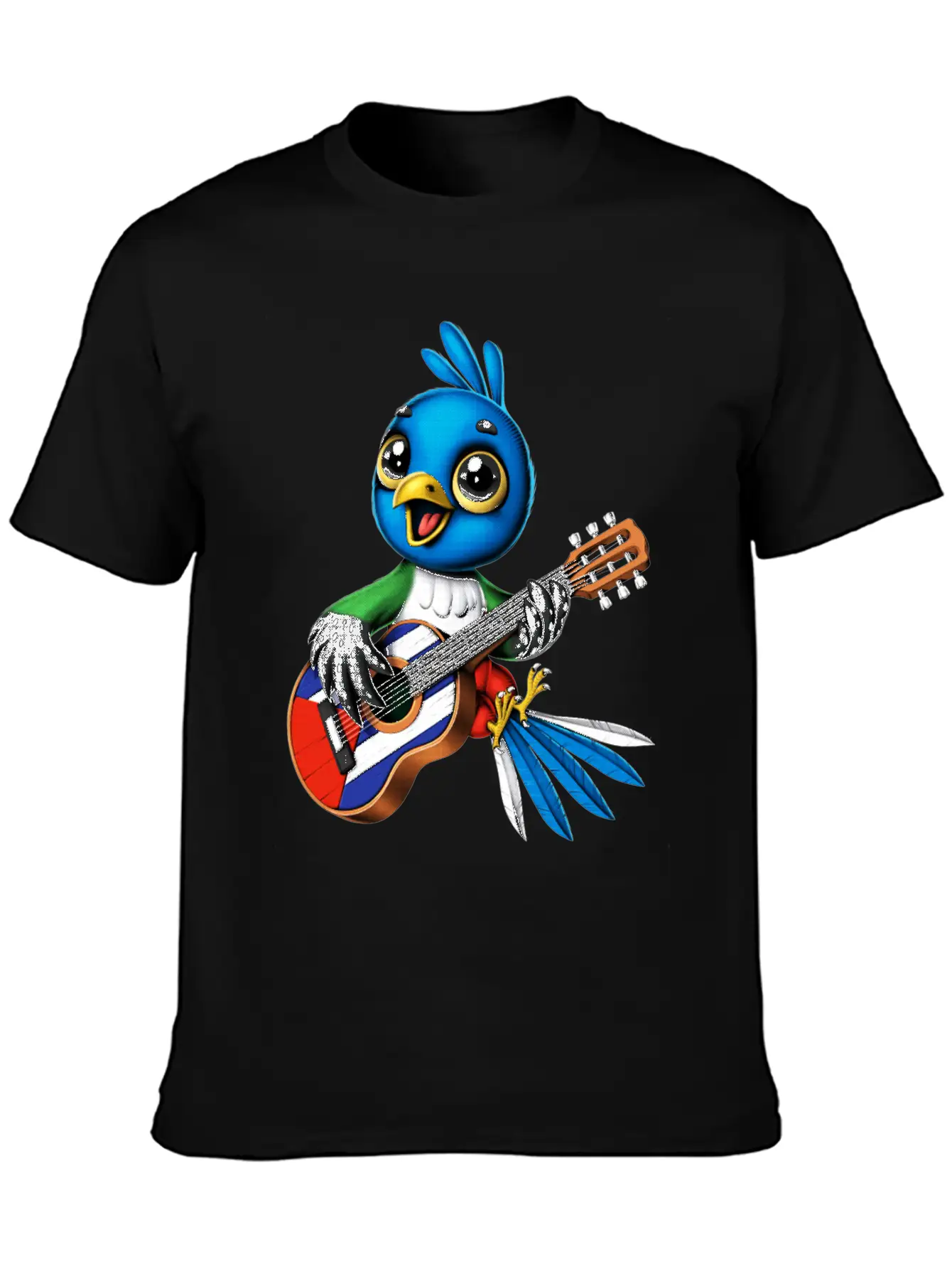 Cuban Trogon Bird Timeless Short Sleeve Tee – Comfy And Minimalist Design