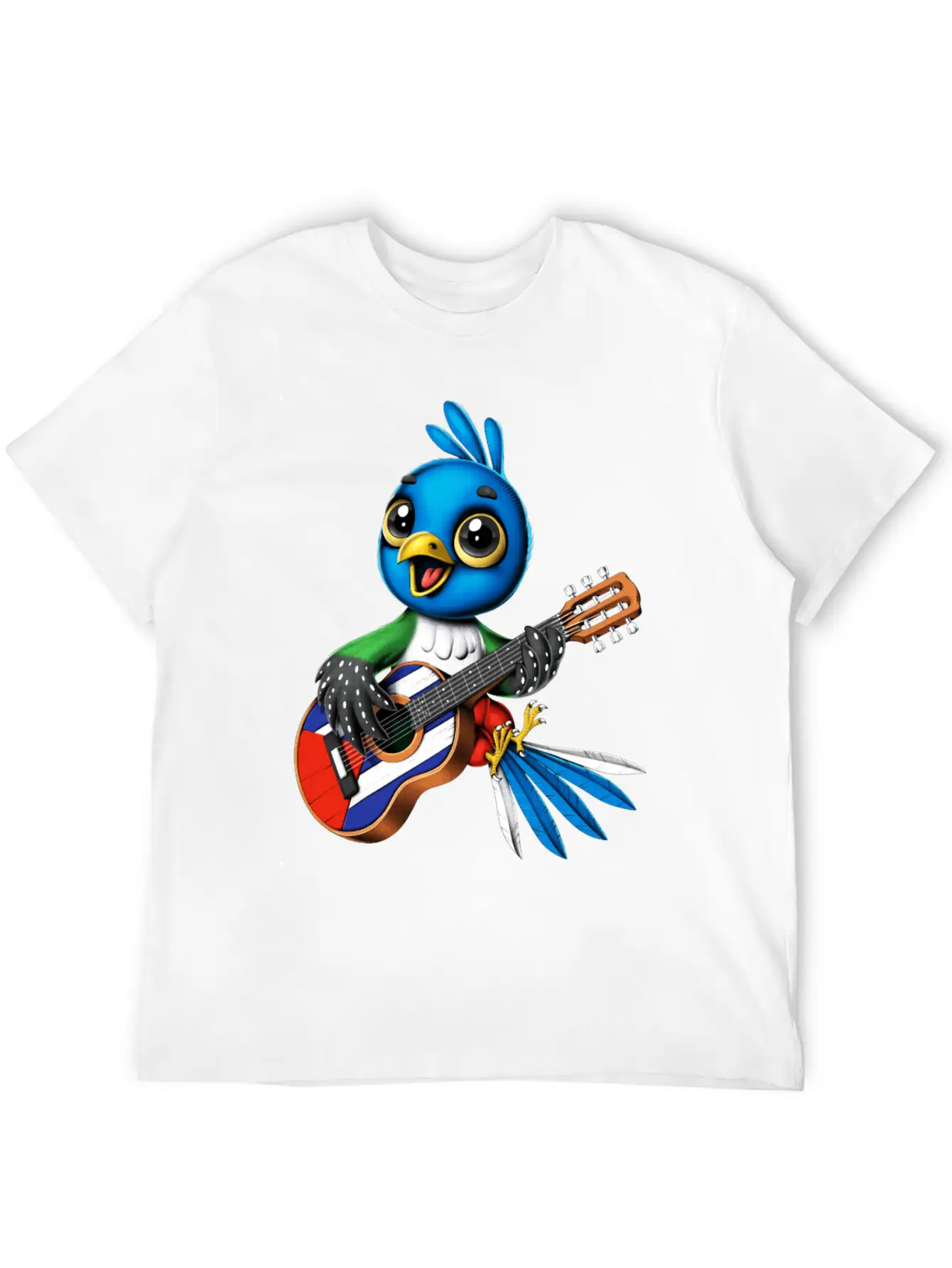 Cuban Trogon Bird Timeless Short Sleeve Tee – Comfy And Minimalist Design