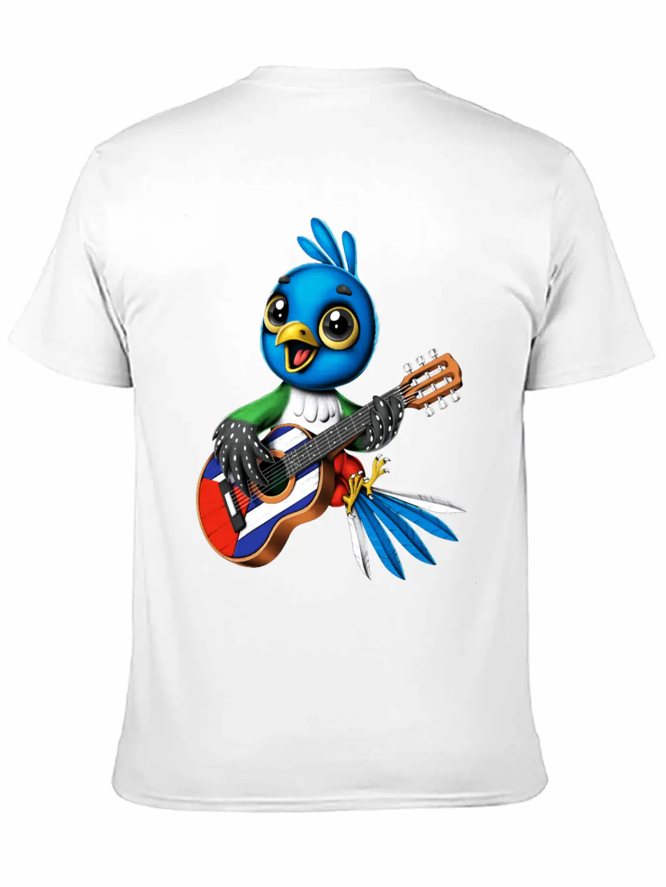 Cuban Trogon Bird Timeless Short Sleeve Tee – Comfy And Minimalist Design