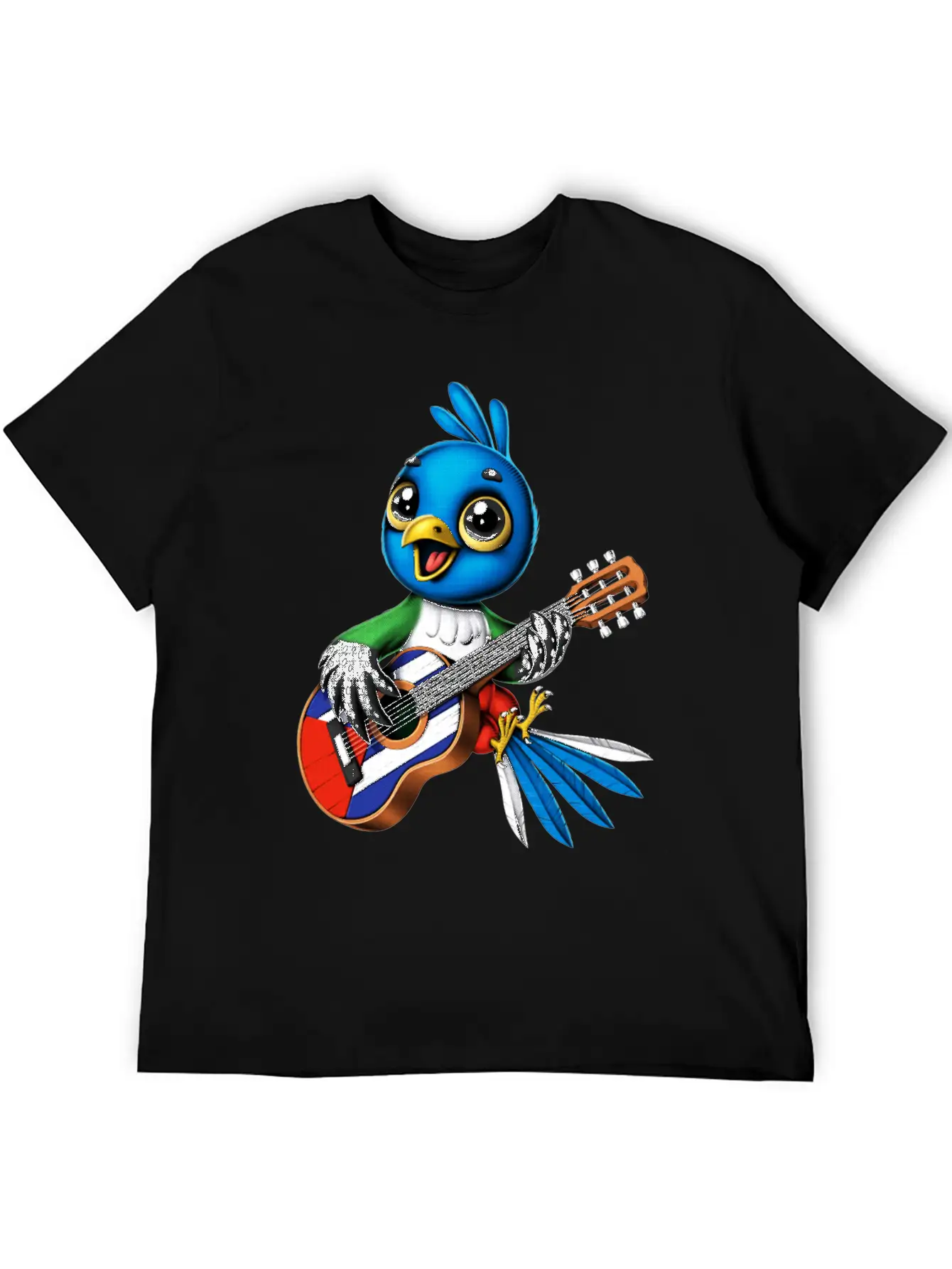Cuban Trogon Bird Timeless Short Sleeve Tee – Comfy And Minimalist Design