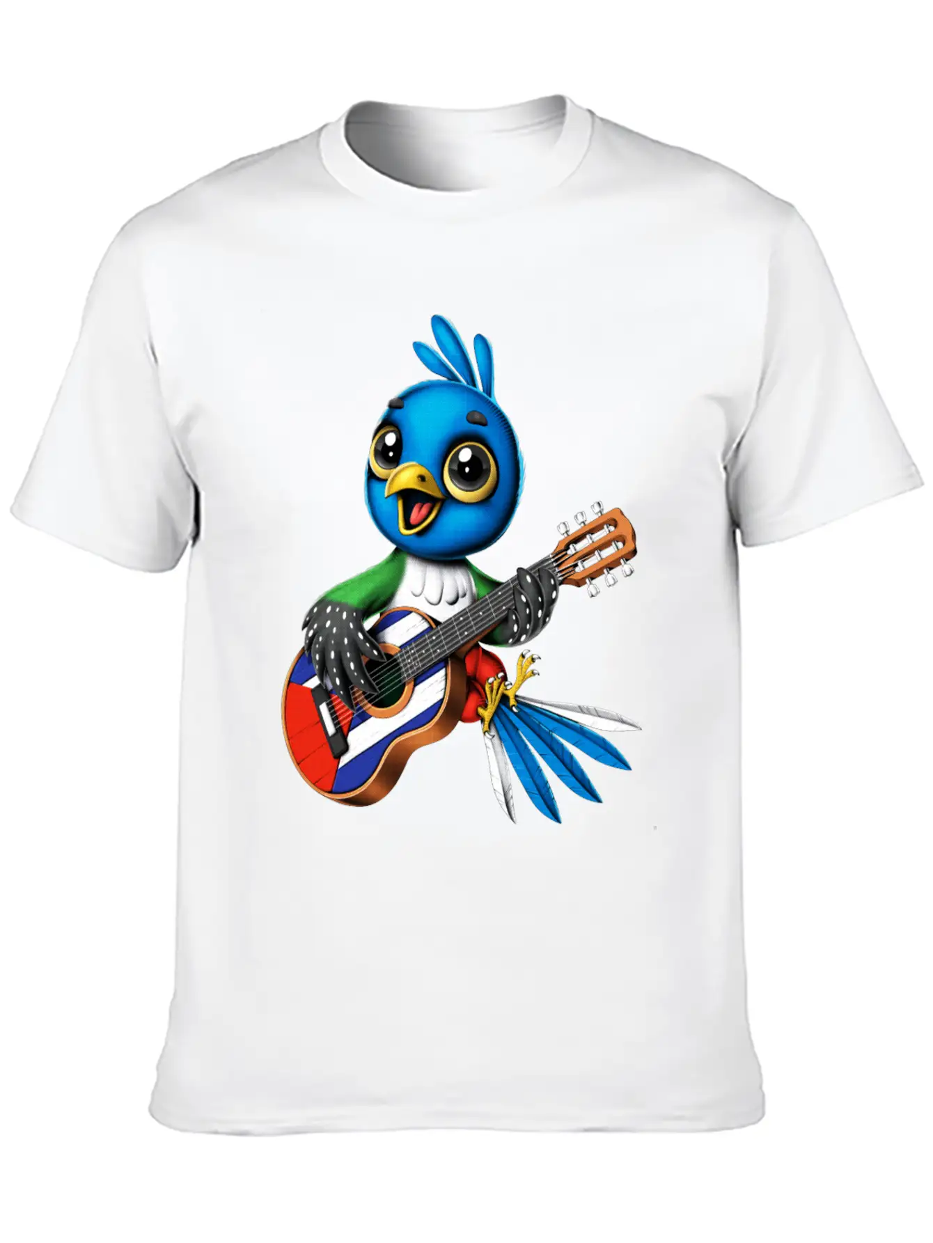 Cuban Trogon Bird Timeless Short Sleeve Tee – Comfy And Minimalist Design