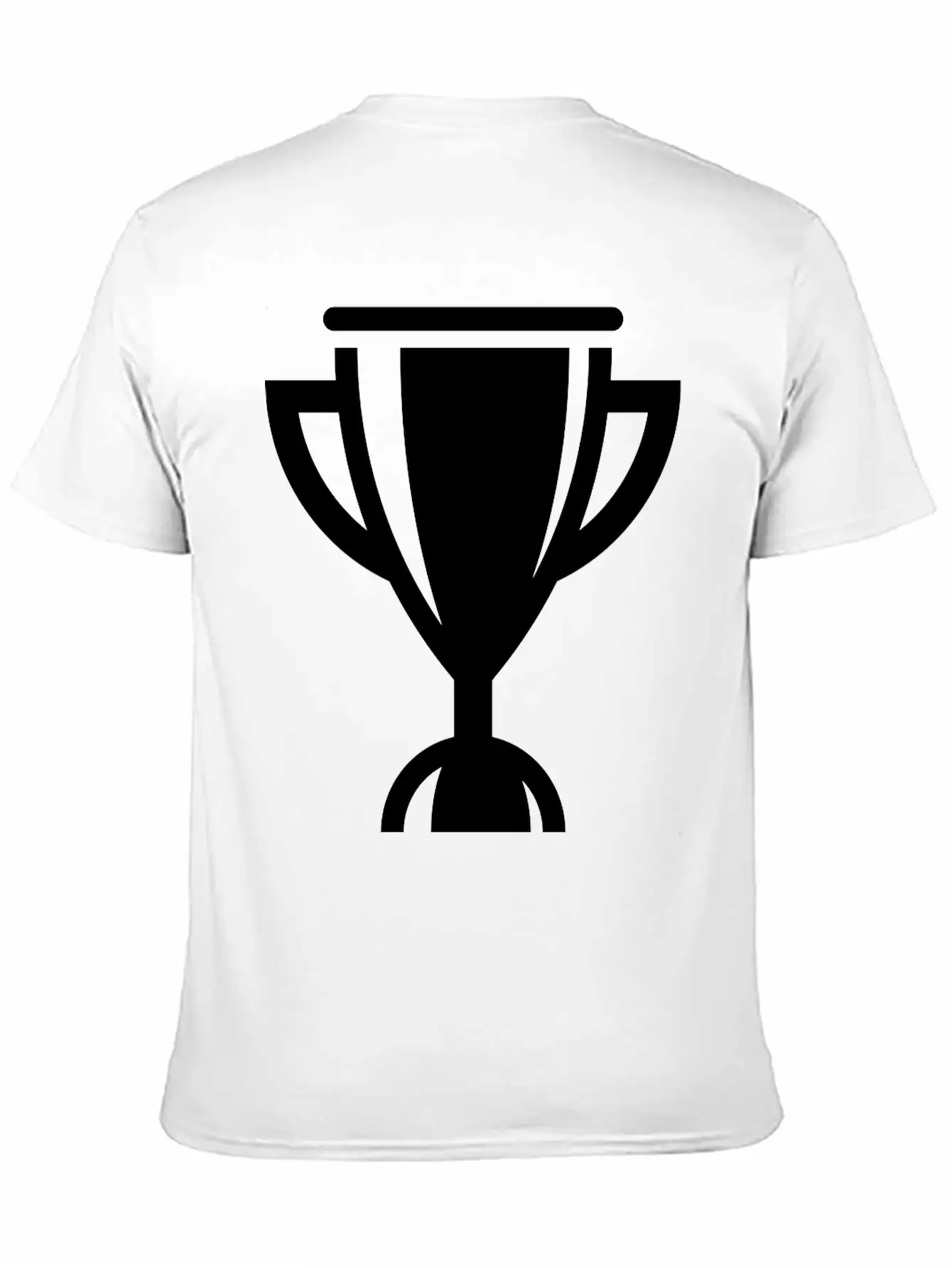 Cup / Trophy / Chalice (Icon / Pictogram) Unisex Short Sleeve Soft Cotton T-Shirt – Casual Everyday Wear