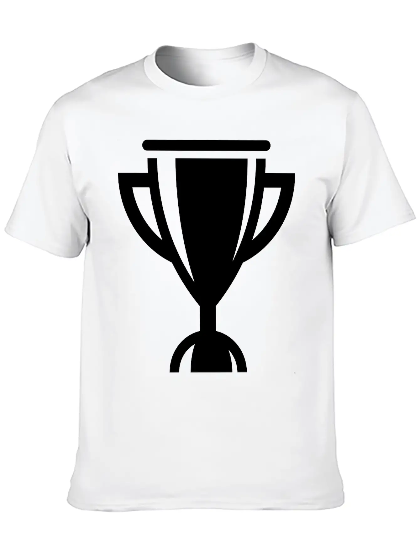Cup / Trophy / Chalice (Icon / Pictogram) Unisex Short Sleeve Soft Cotton T-Shirt – Casual Everyday Wear