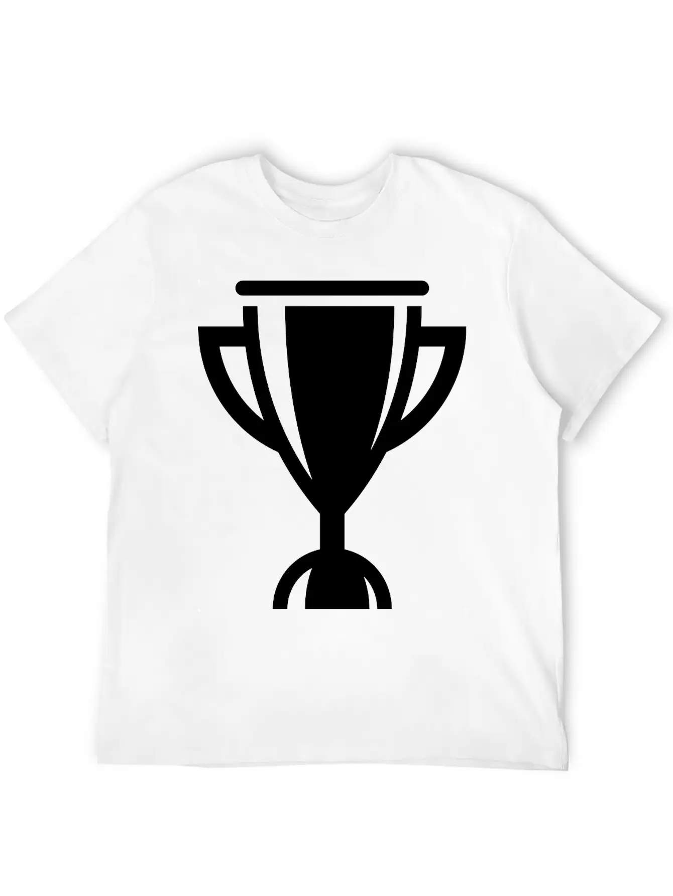 Cup / Trophy / Chalice (Icon / Pictogram) Unisex Short Sleeve Soft Cotton T-Shirt – Casual Everyday Wear