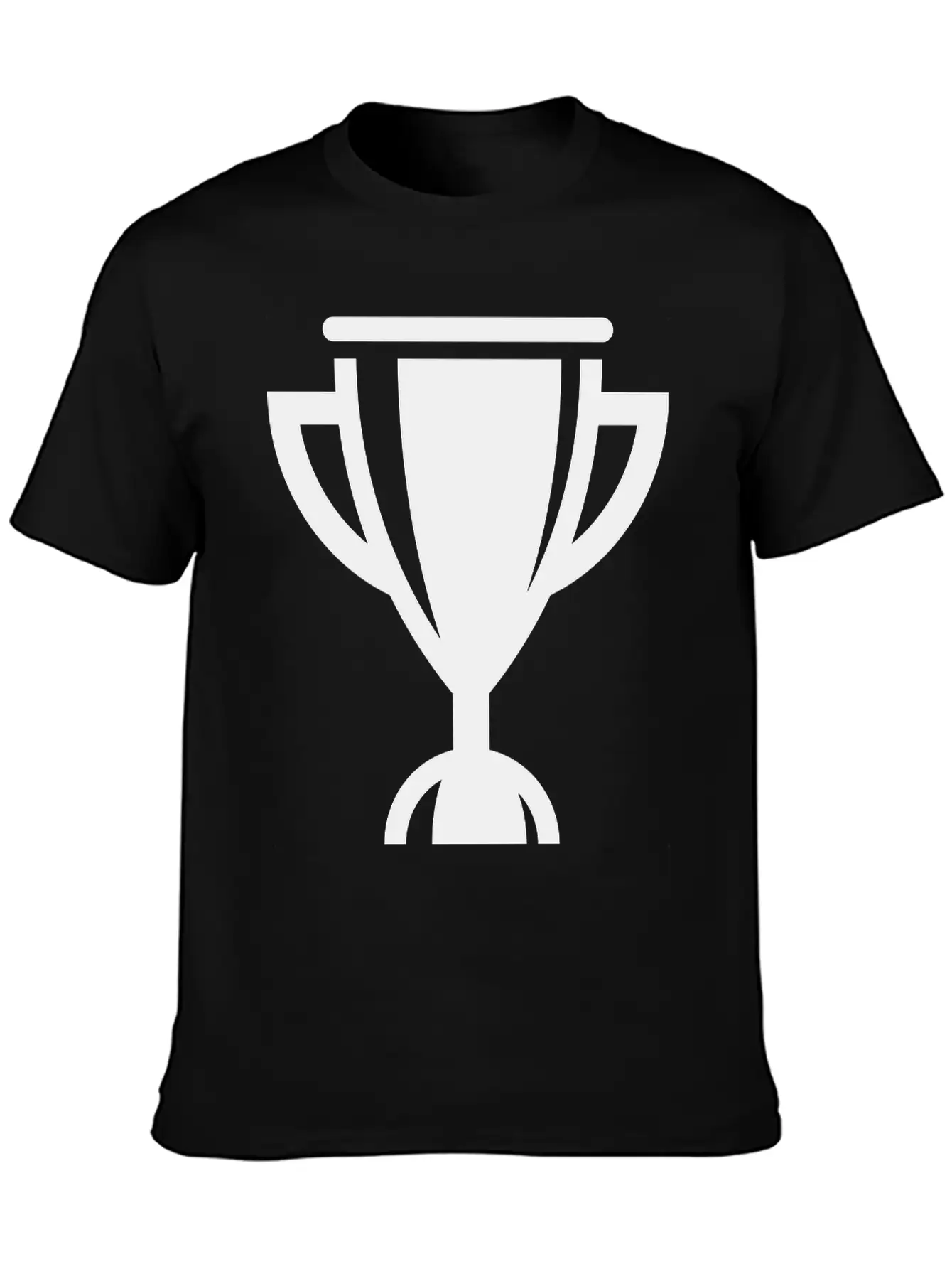 Cup / Trophy / Chalice (Icon / Pictogram) Unisex Short Sleeve Soft Cotton T-Shirt – Casual Everyday Wear