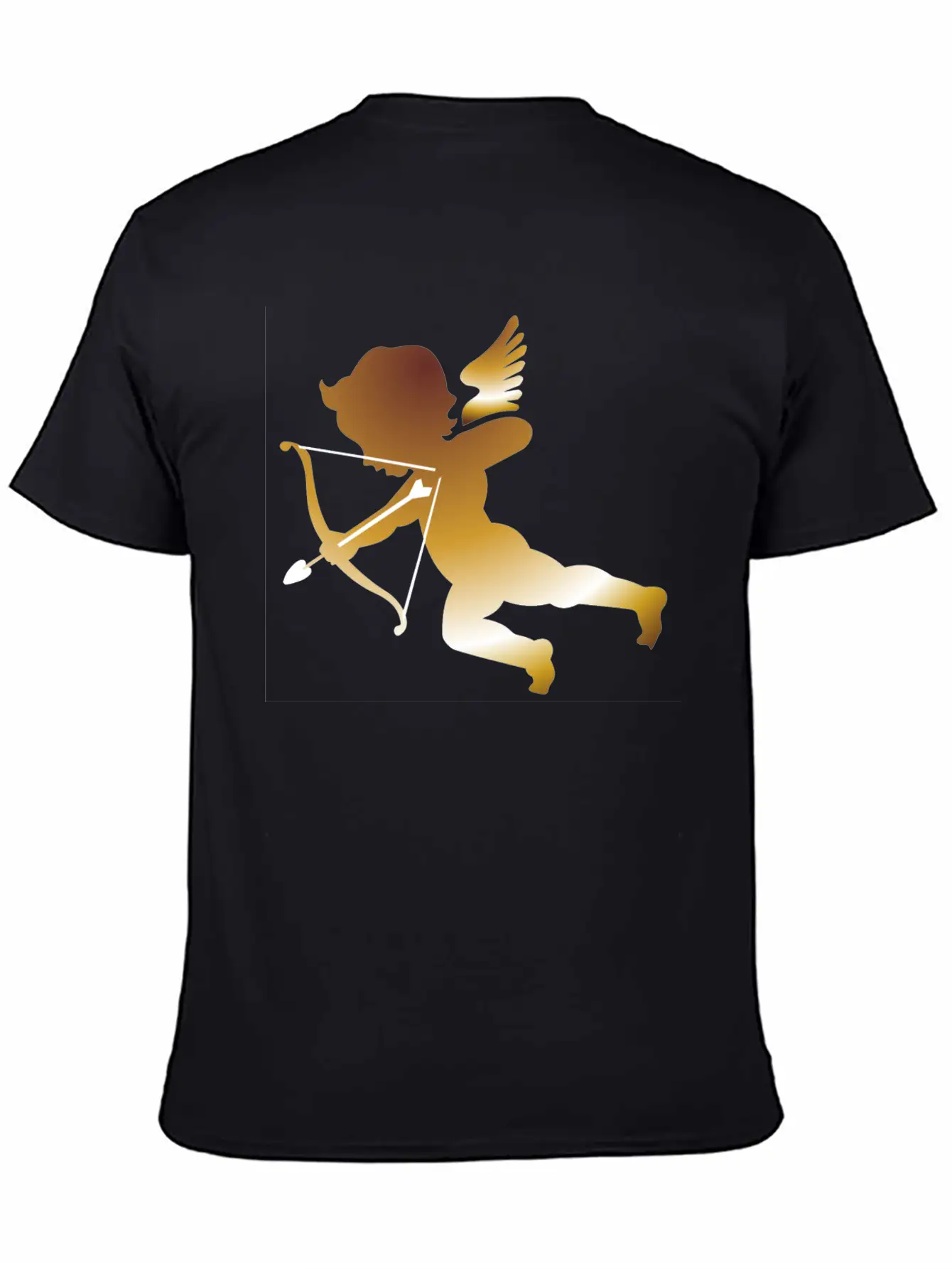 Cupid 01 - (dark Gold) Comfortable Minimalist Graphic Tee – Summer Style Essential