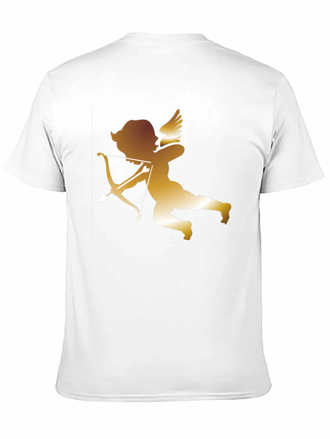 Cupid 01 - (dark Gold) Comfortable Minimalist Graphic Tee – Summer Style Essential