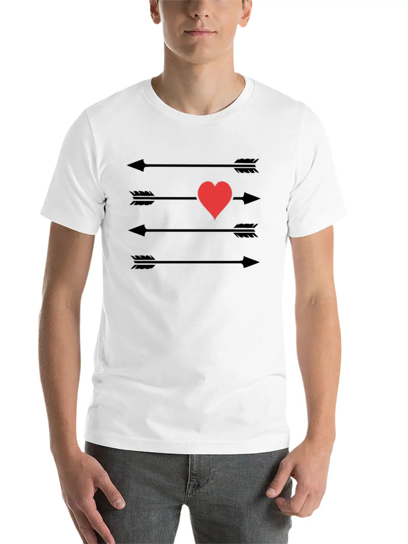 Cupid S Arrow Timeless Short Sleeve Tee – Comfy And Minimalist Design