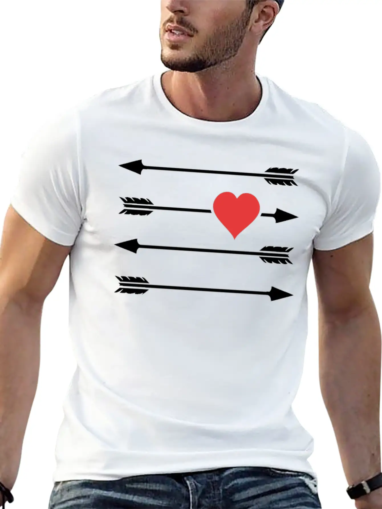 Cupid S Arrow Timeless Short Sleeve Tee – Comfy And Minimalist Design
