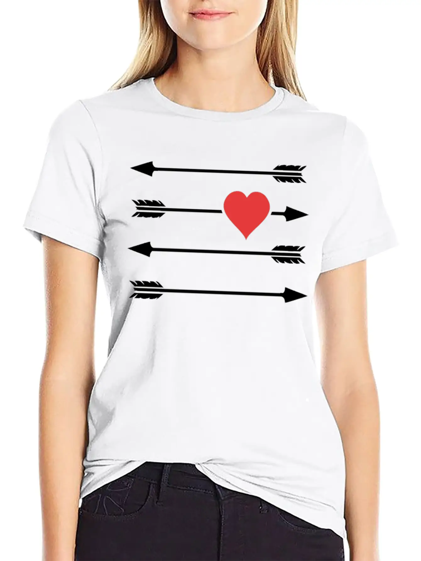 Cupid S Arrow Timeless Short Sleeve Tee – Comfy And Minimalist Design