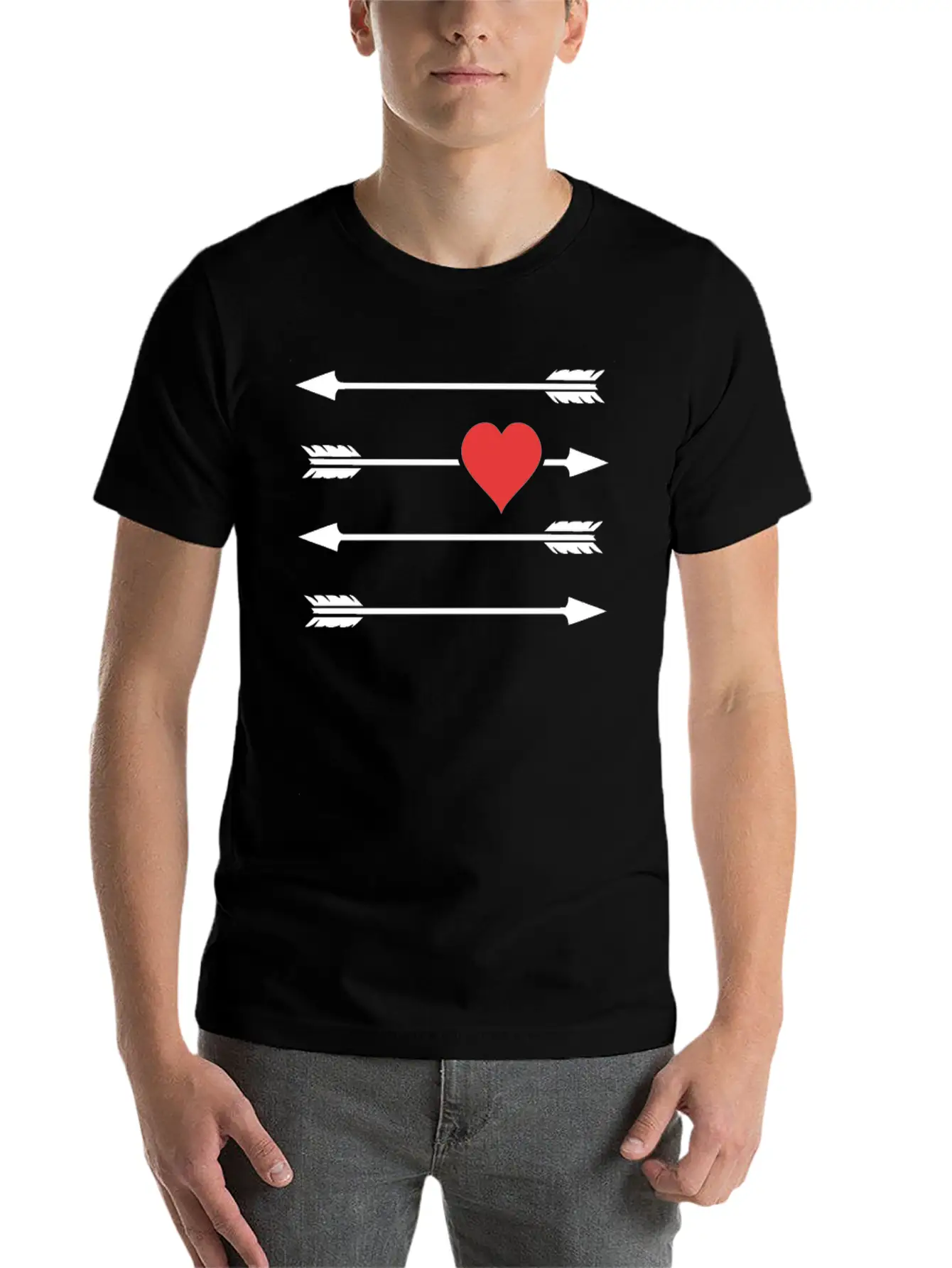 Cupid S Arrow Timeless Short Sleeve Tee – Comfy And Minimalist Design