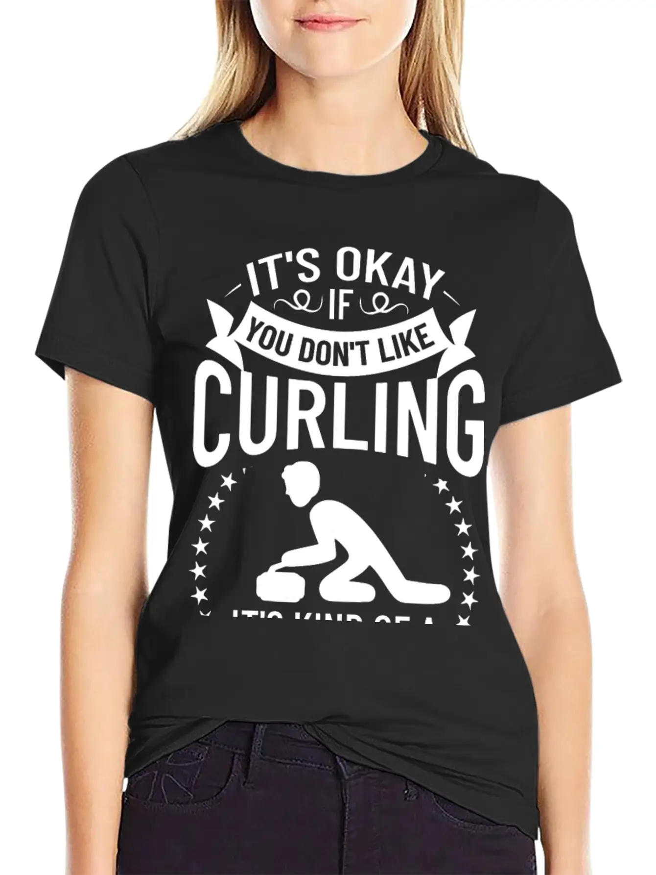 Curling Sport Game Curler Player Stones Broom Curl Timeless Short Sleeve Tee – Comfy And Minimalist Design