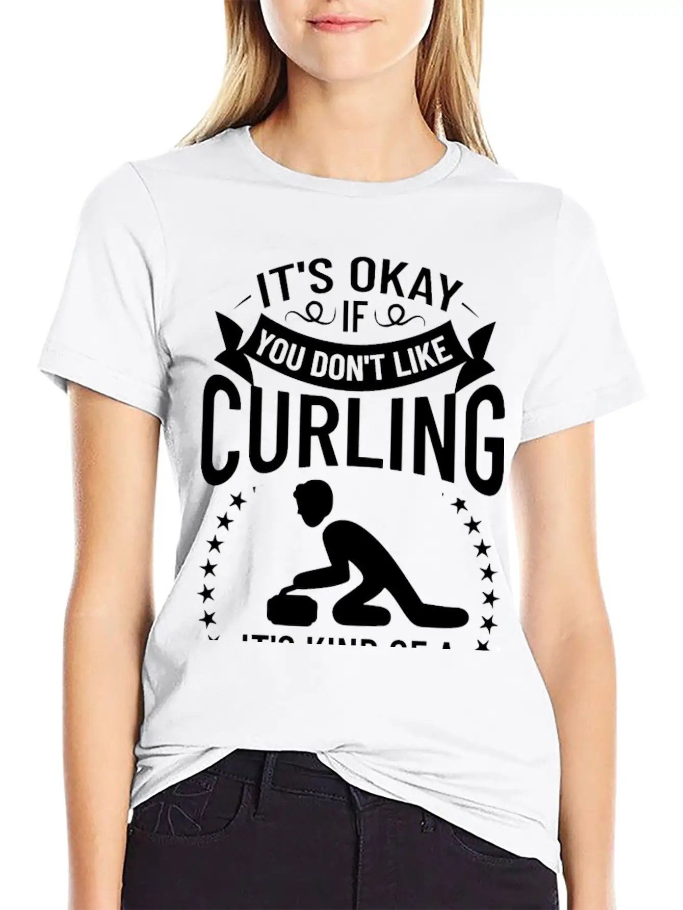 Curling Sport Game Curler Player Stones Broom Curl Timeless Short Sleeve Tee – Comfy And Minimalist Design