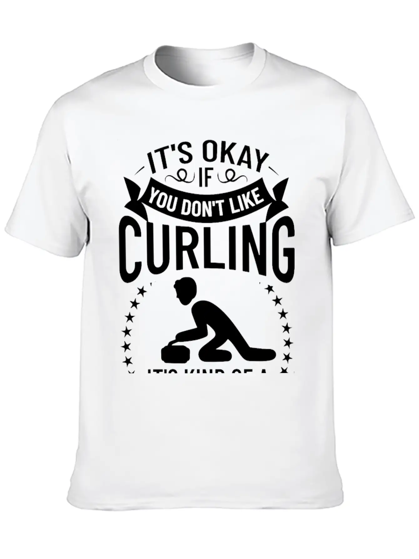 Curling Sport Game Curler Player Stones Broom Curl Timeless Short Sleeve Tee – Comfy And Minimalist Design