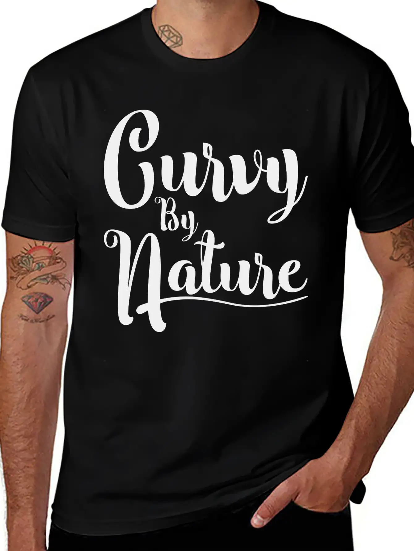 Curvy By Nature Essential Unisex Summer Tee – Soft Cotton Casual Fit