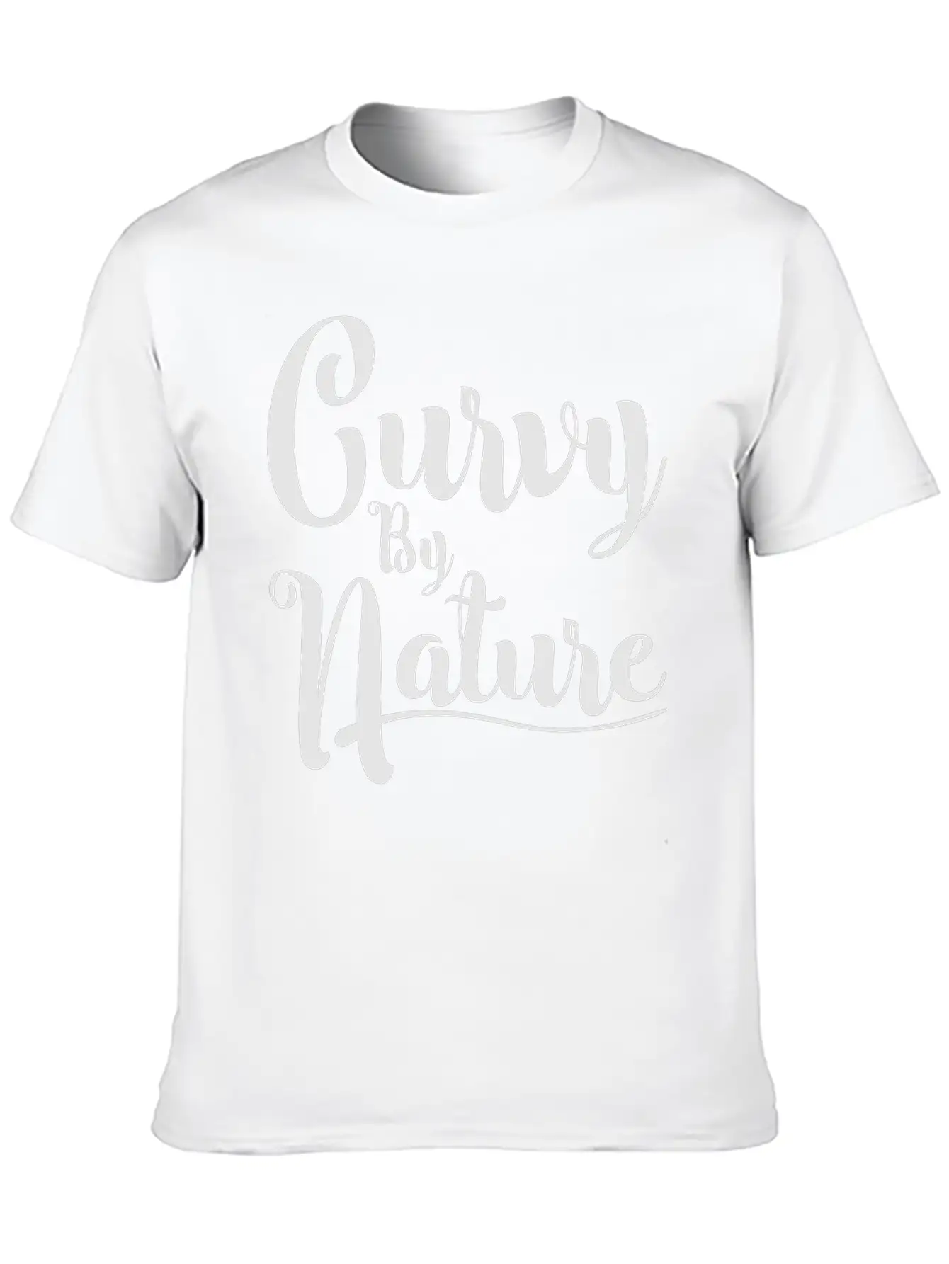 Curvy By Nature Essential Unisex Summer Tee – Soft Cotton Casual Fit